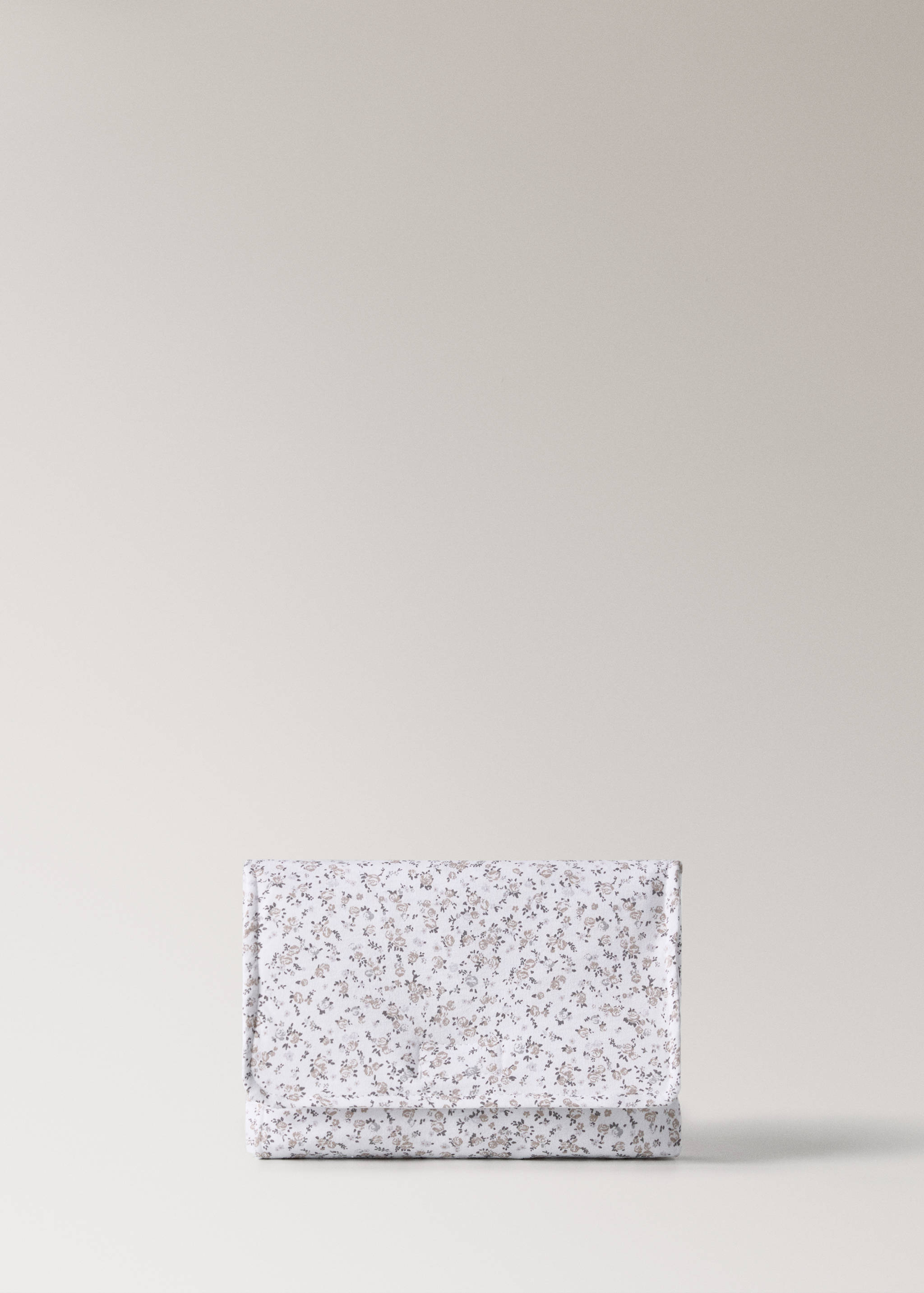 Tapis à langer portable enfant coton imprimé mini fleur - Article sans modèle