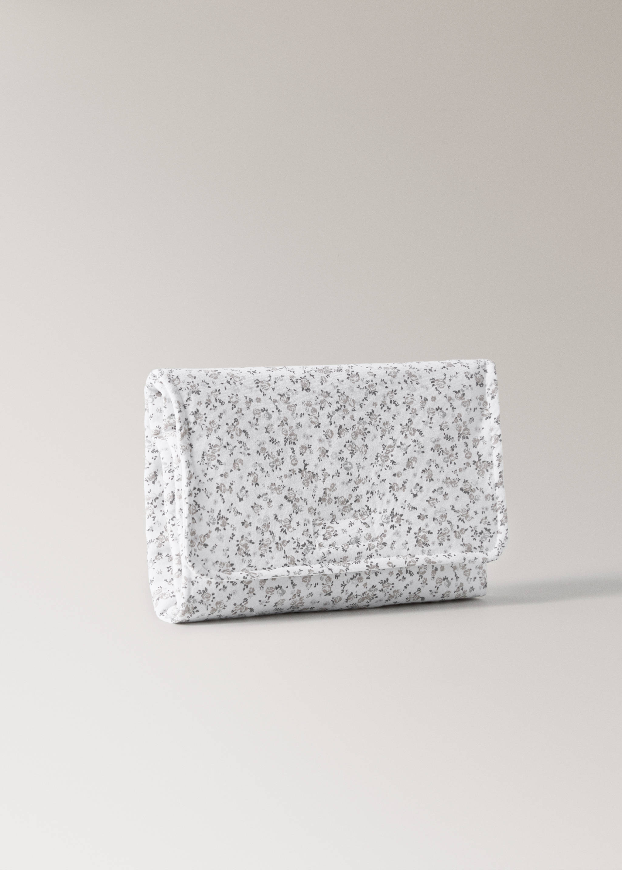 Tapis à langer portable enfant coton imprimé mini fleur - Détail de l'article 1