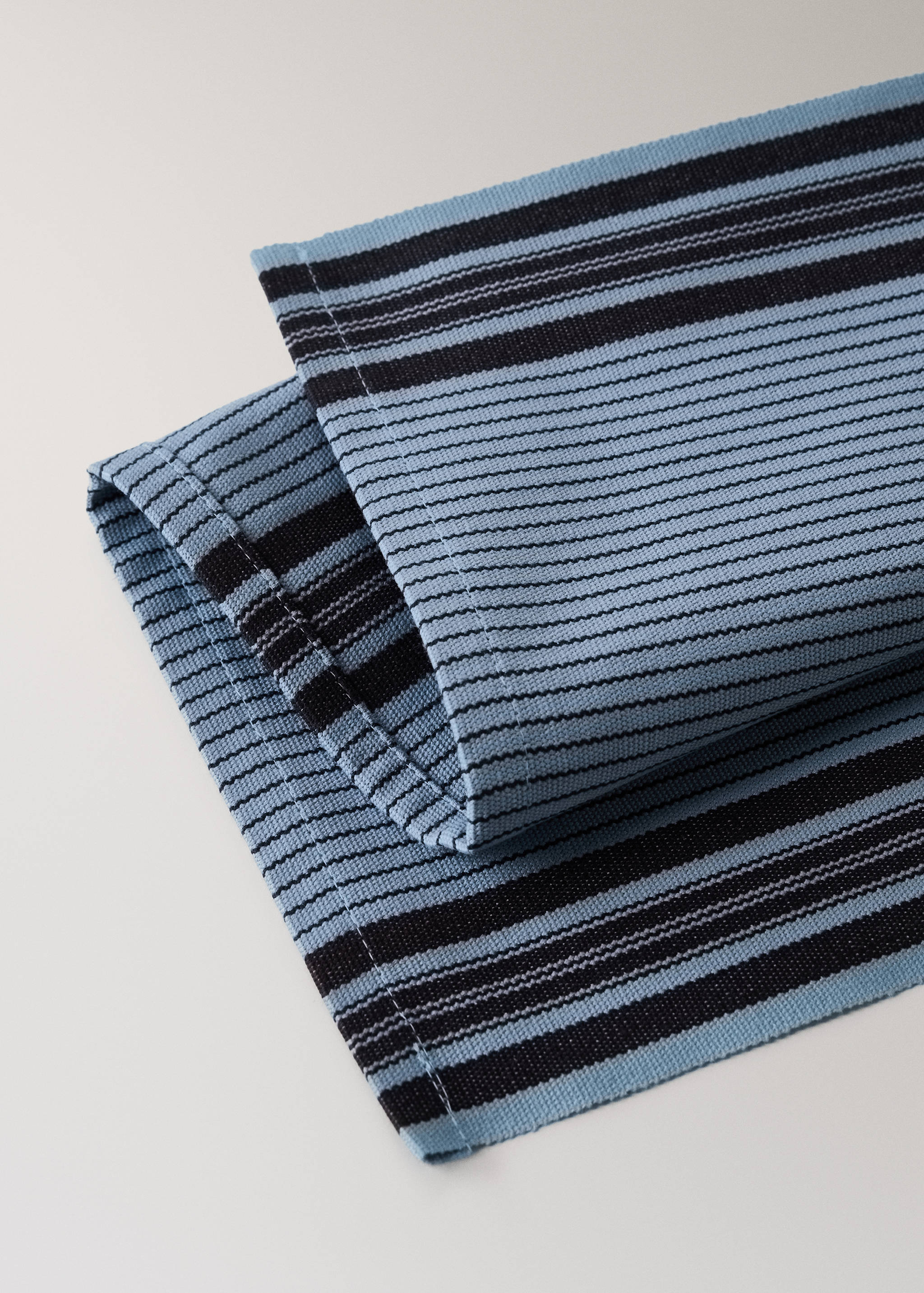 Cotton yarn-dyed striped placemat - Details of the article 1