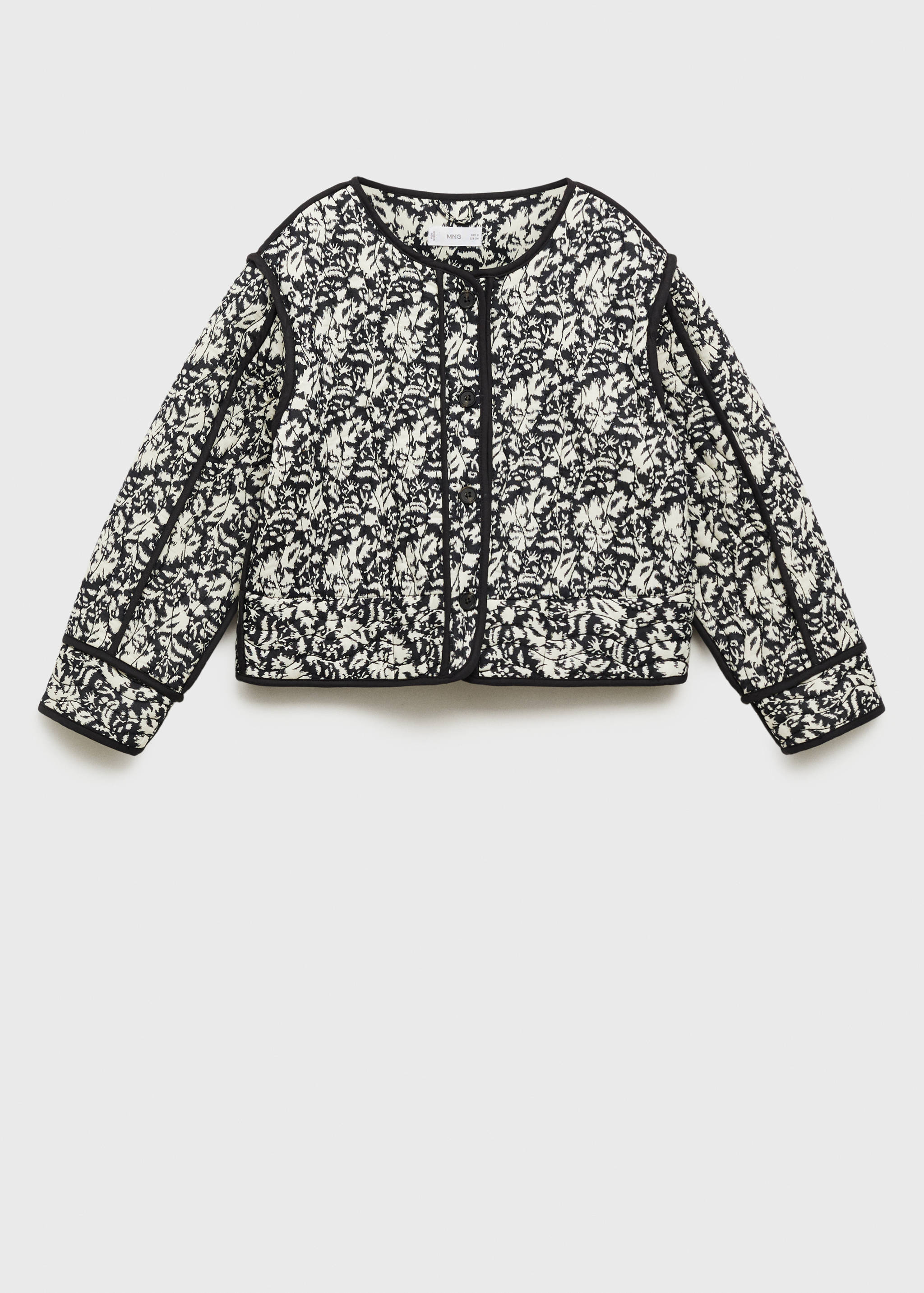 Printed quilted jacket - Article without model