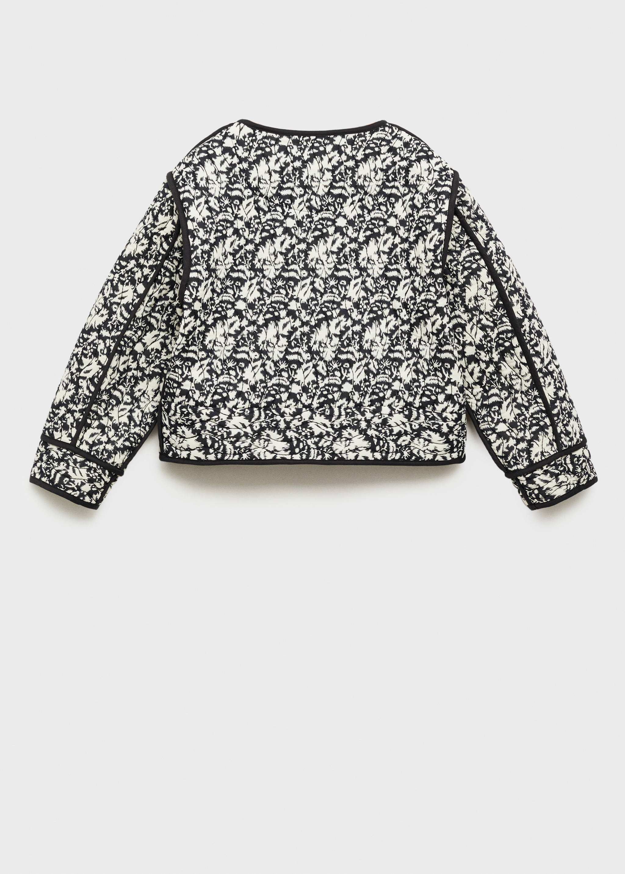 Printed quilted jacket - Reverse of the article