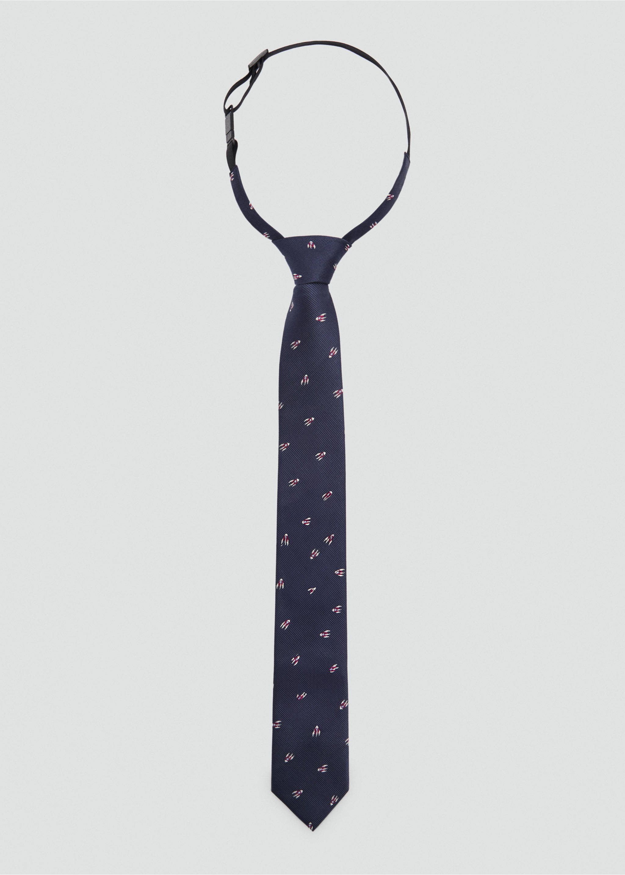 Corbata dibujos bordados - Artículo sin modelo, Azul marino oscuro. Ref: 87053639-00.