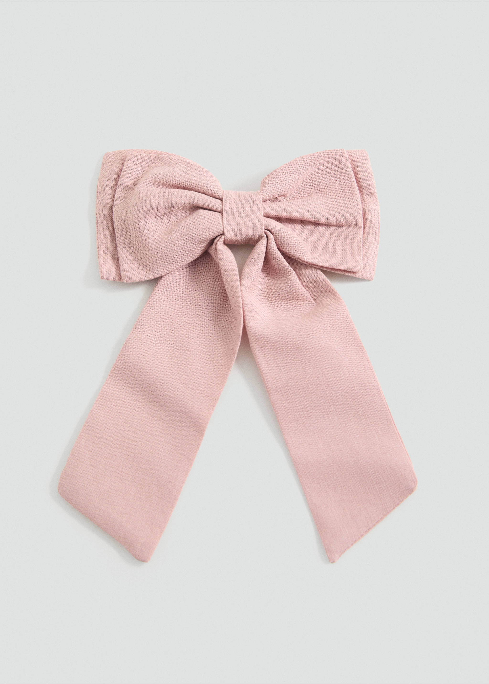 Barrette à cheveux nœud - Article sans modèle, Rose pâle. Ref: 87053640-00.