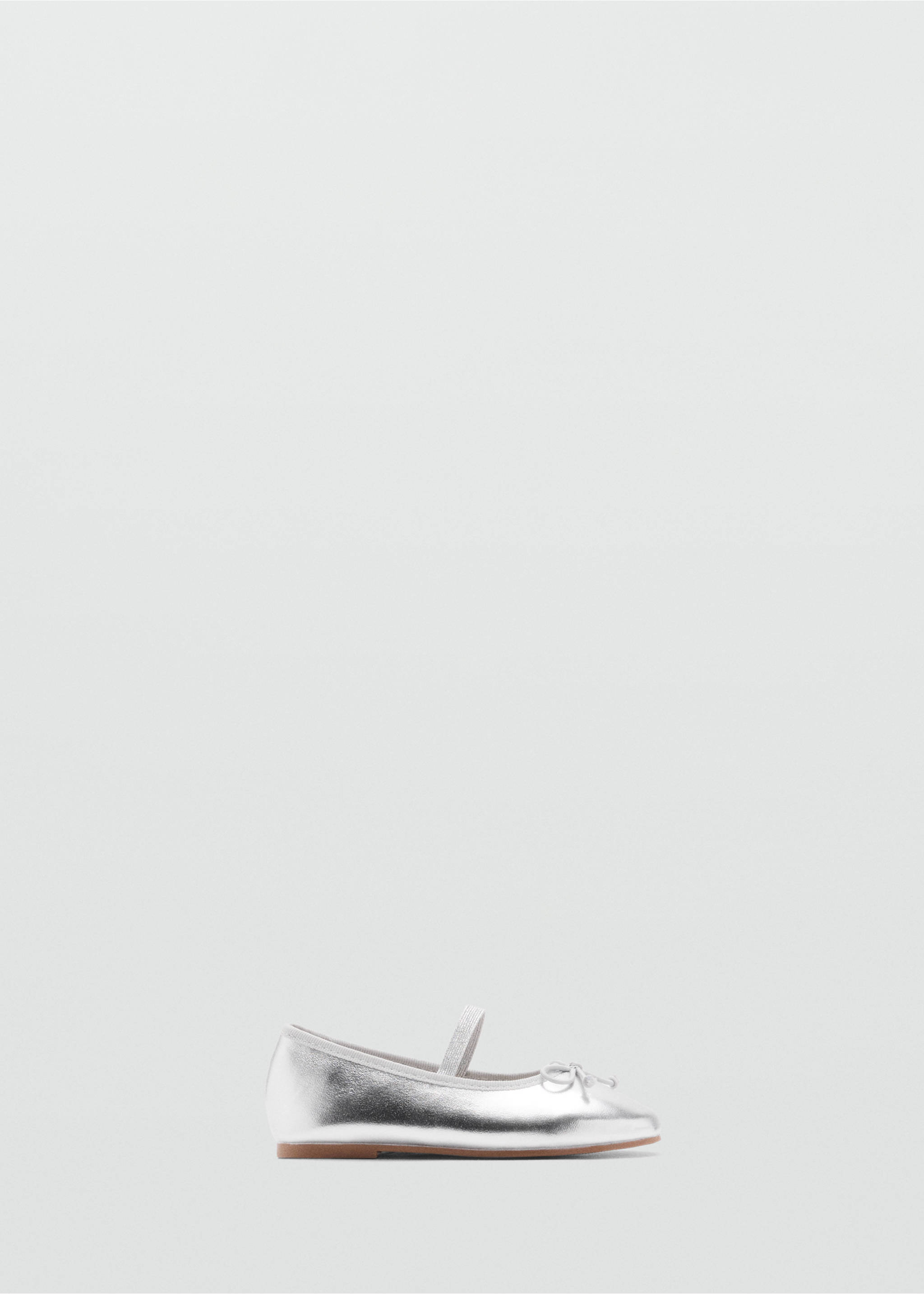 Ballet flats with metallic strap - Article without model, Silver. Ref: 87053641-00.