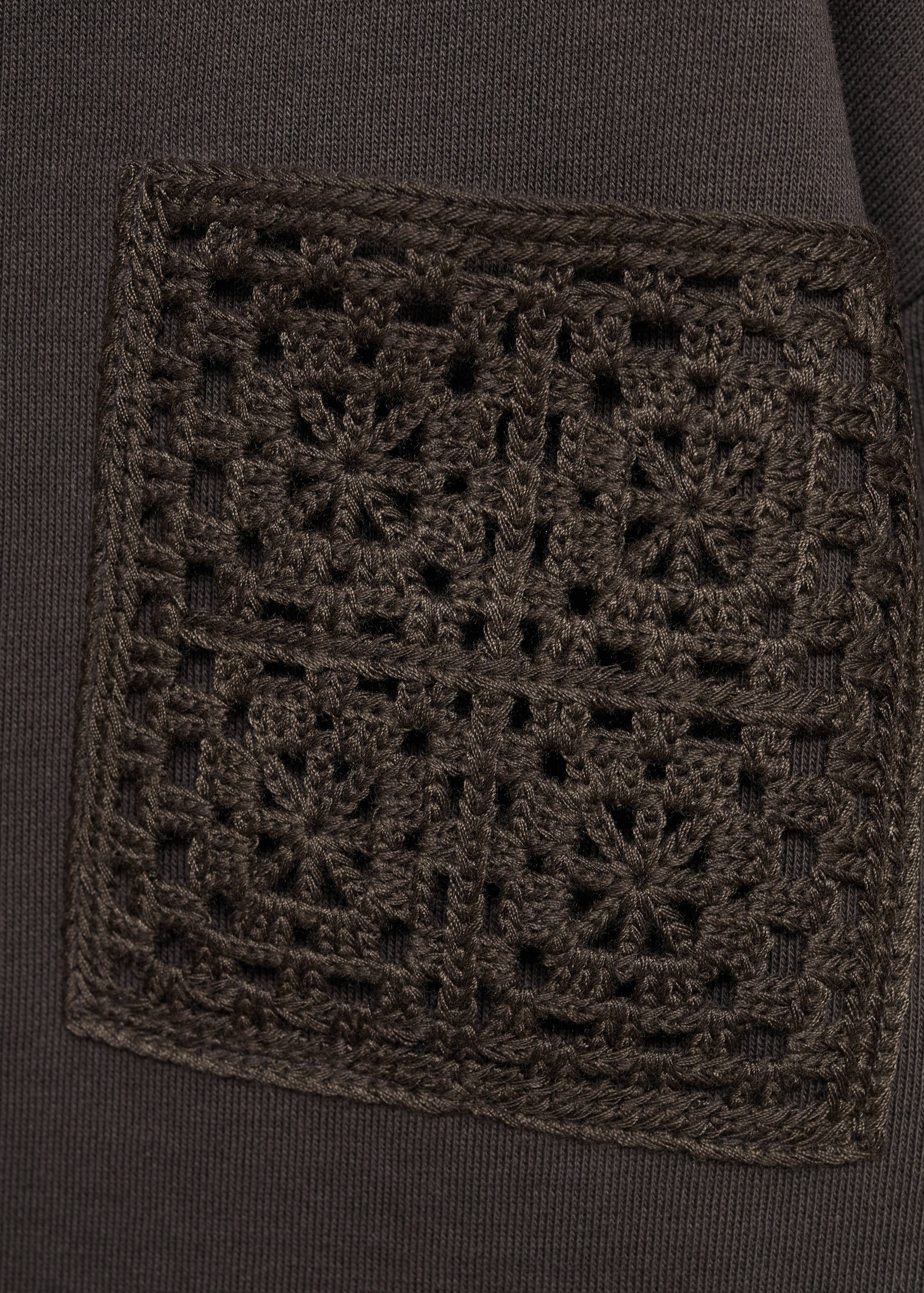 Tığ detaylı sweatshirt - Ürün detayı 8