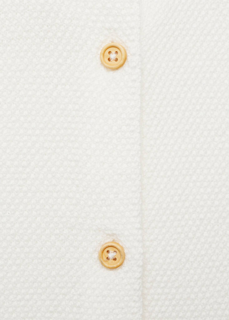 Knitted button cardigan — Off White