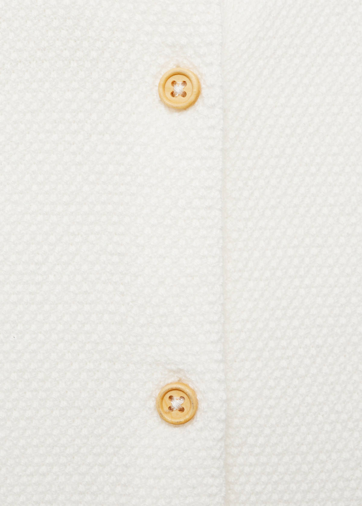 Knitted button cardigan — Off White