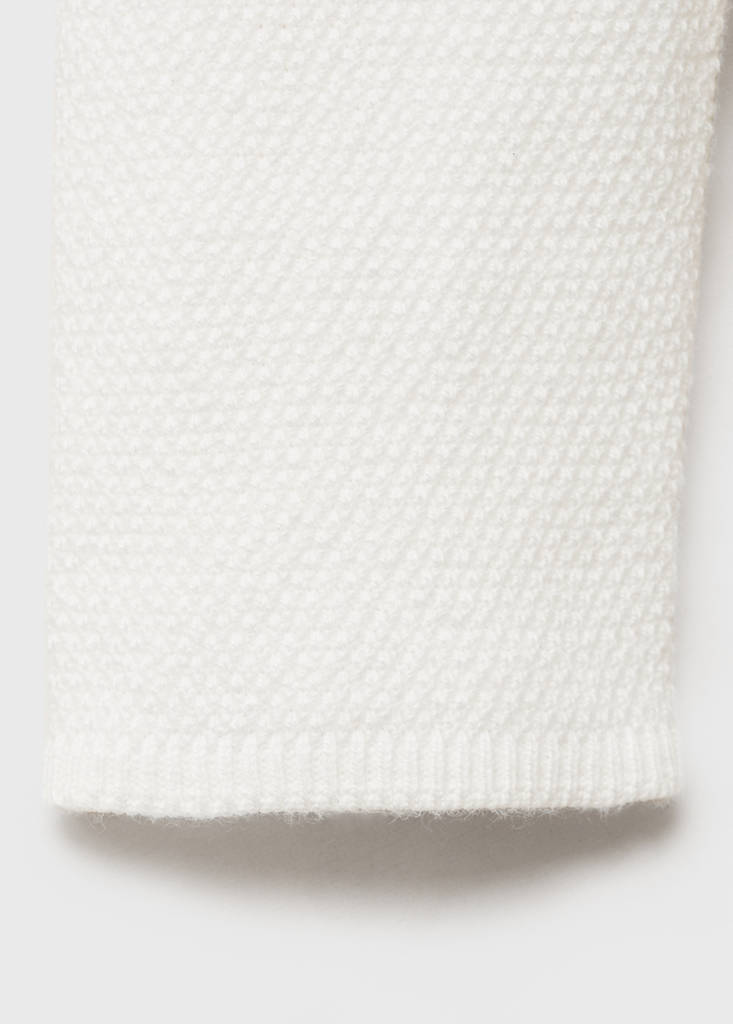 Knitted button cardigan — Off White