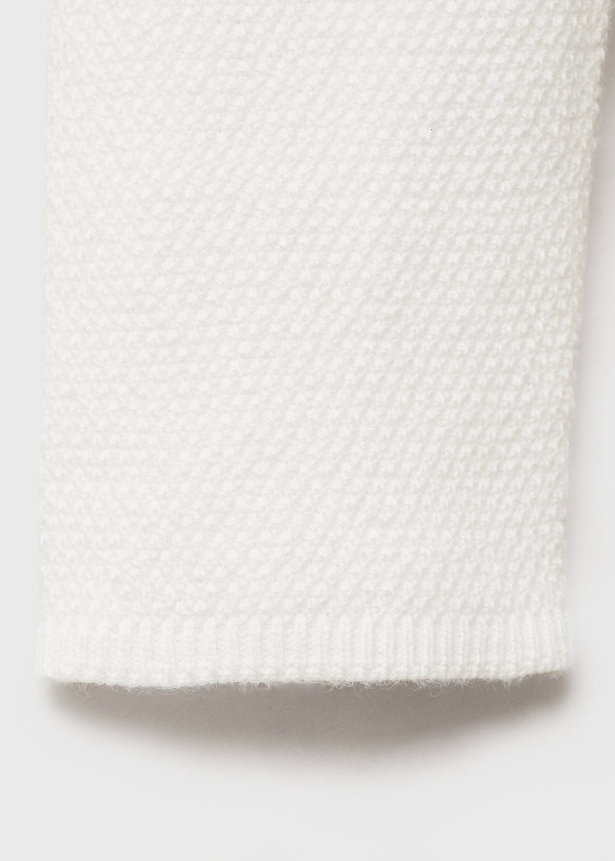 Knitted button cardigan — Off White