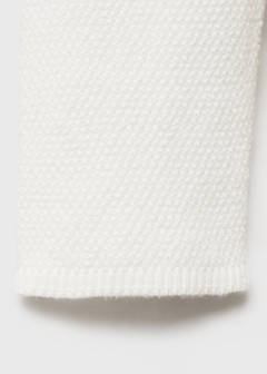 Knitted button cardigan — Off White 4