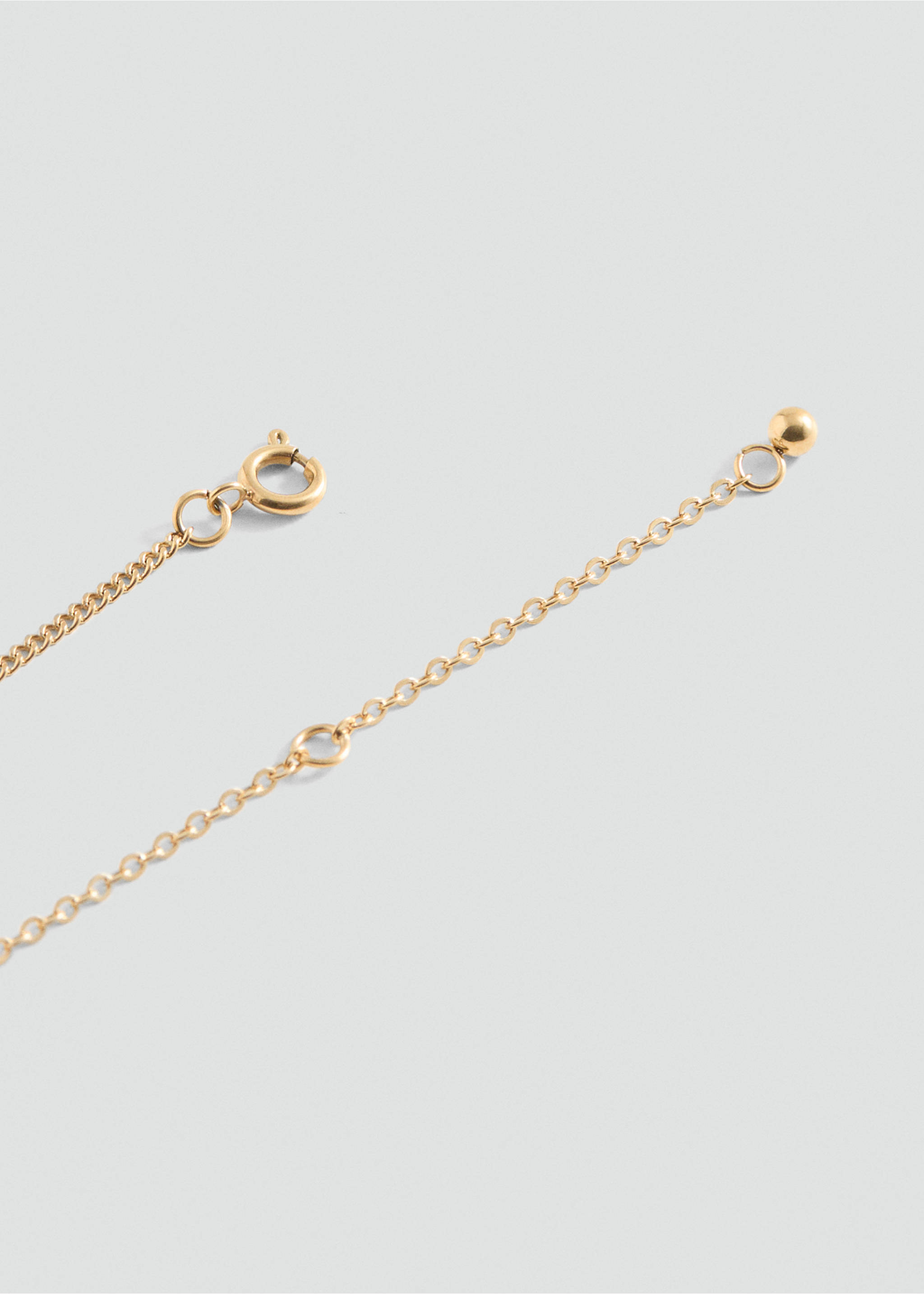 Necklace and earrings set - Details of the article 1, Gold. Ref: 87053651-00.