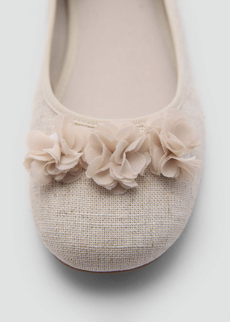 Ballet flats with flower embellishment - thumbnail 4