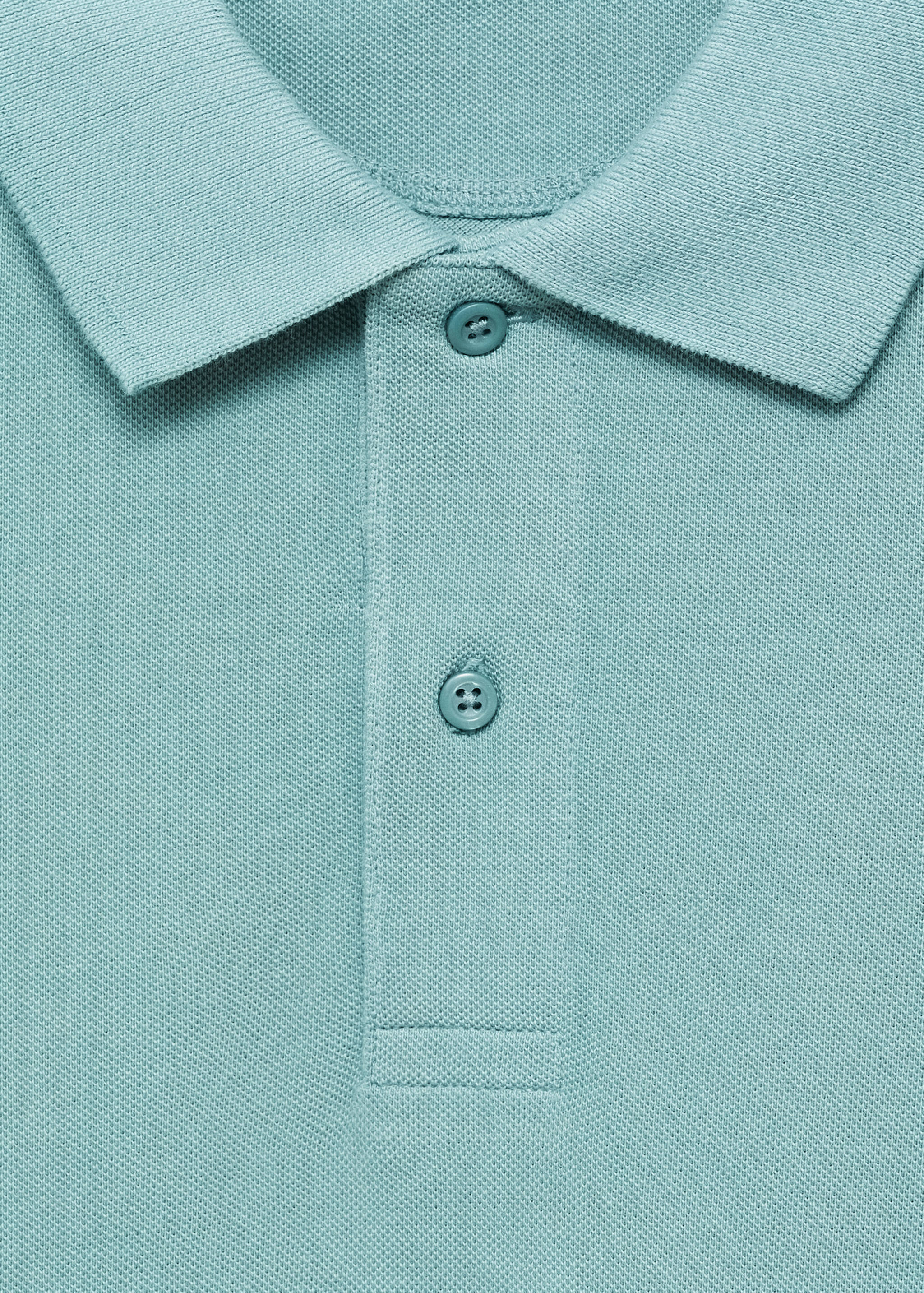 Cotton piqué polo shirt - Details of the article 0