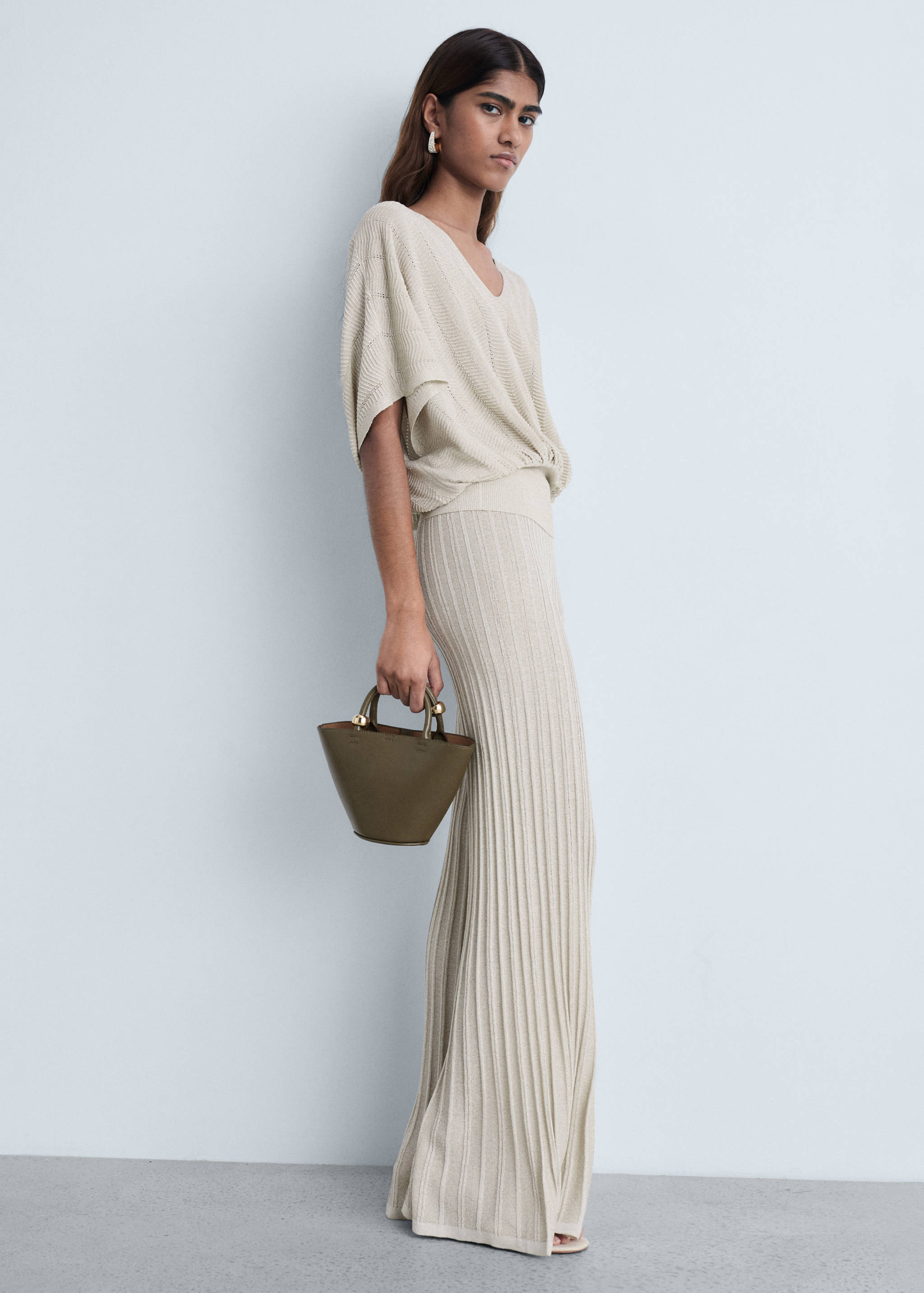 Top lúrex detalles calados - Plano general