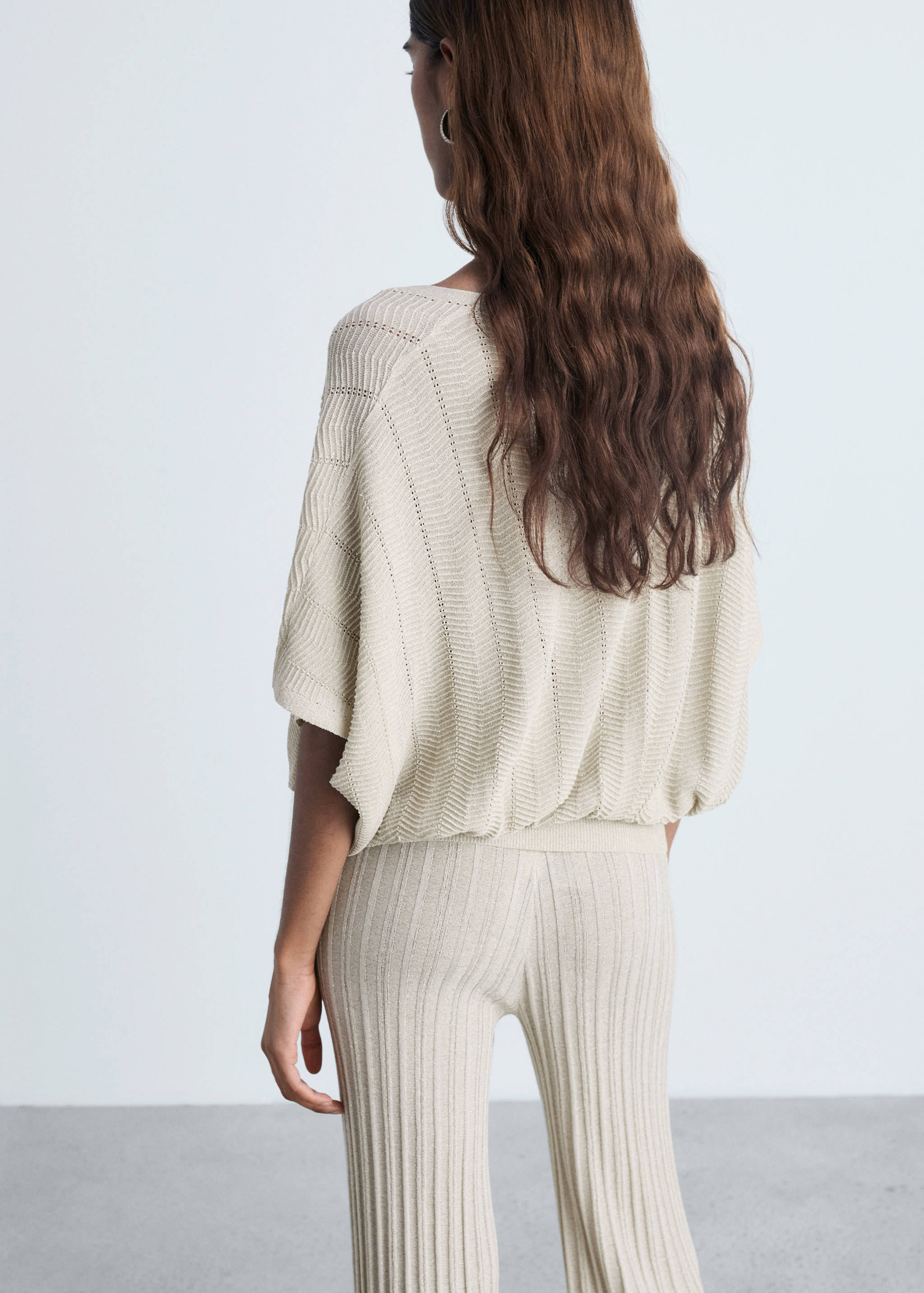 Top lúrex detalles calados - Reverso del artículo