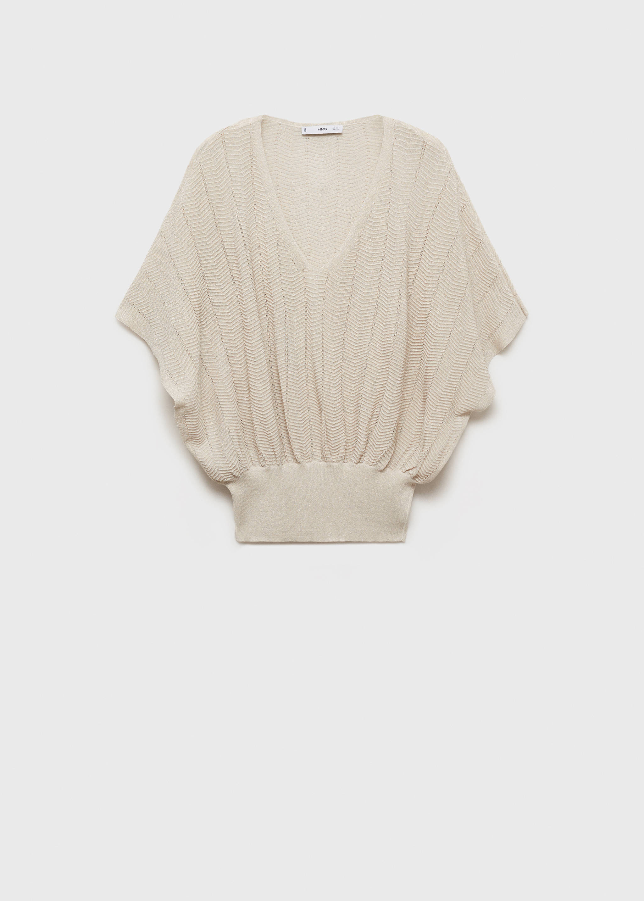 Top lúrex detalles calados - Artículo sin modelo