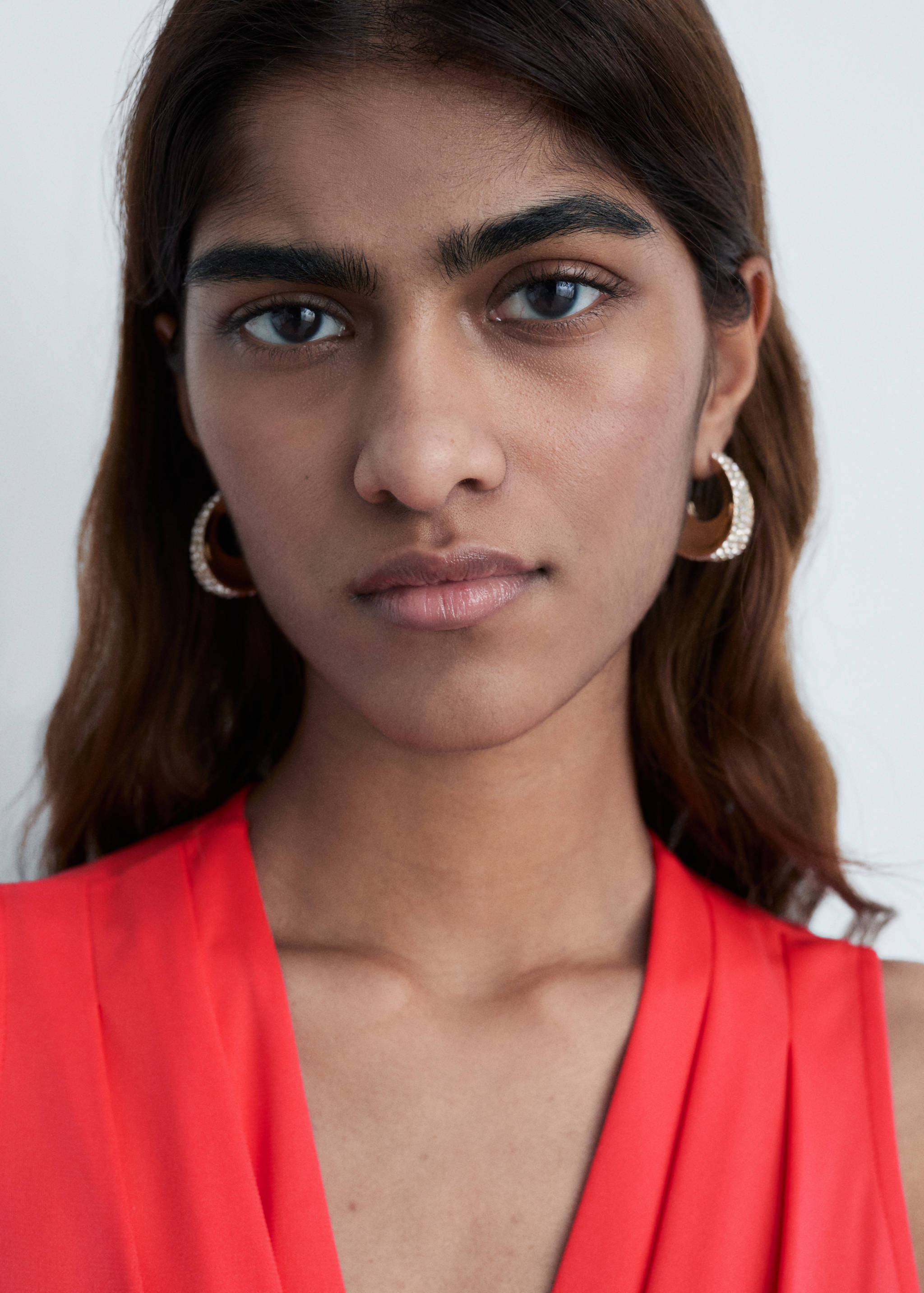 V-neck knitted dress - Details of the article 1