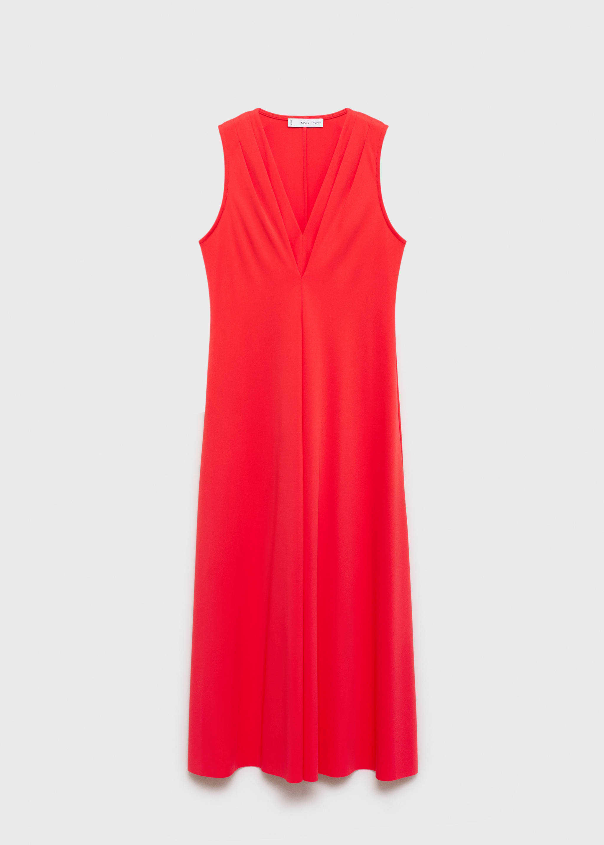 V-neck knitted dress - Article without model