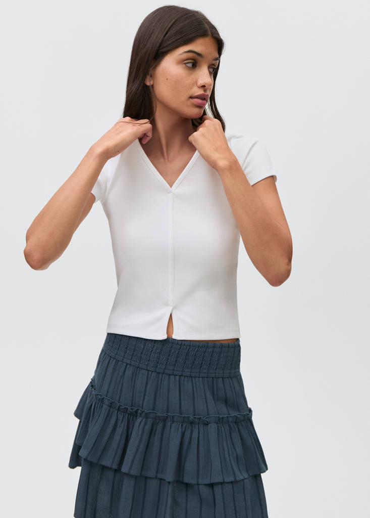 Short flared skirt — Dark Navy