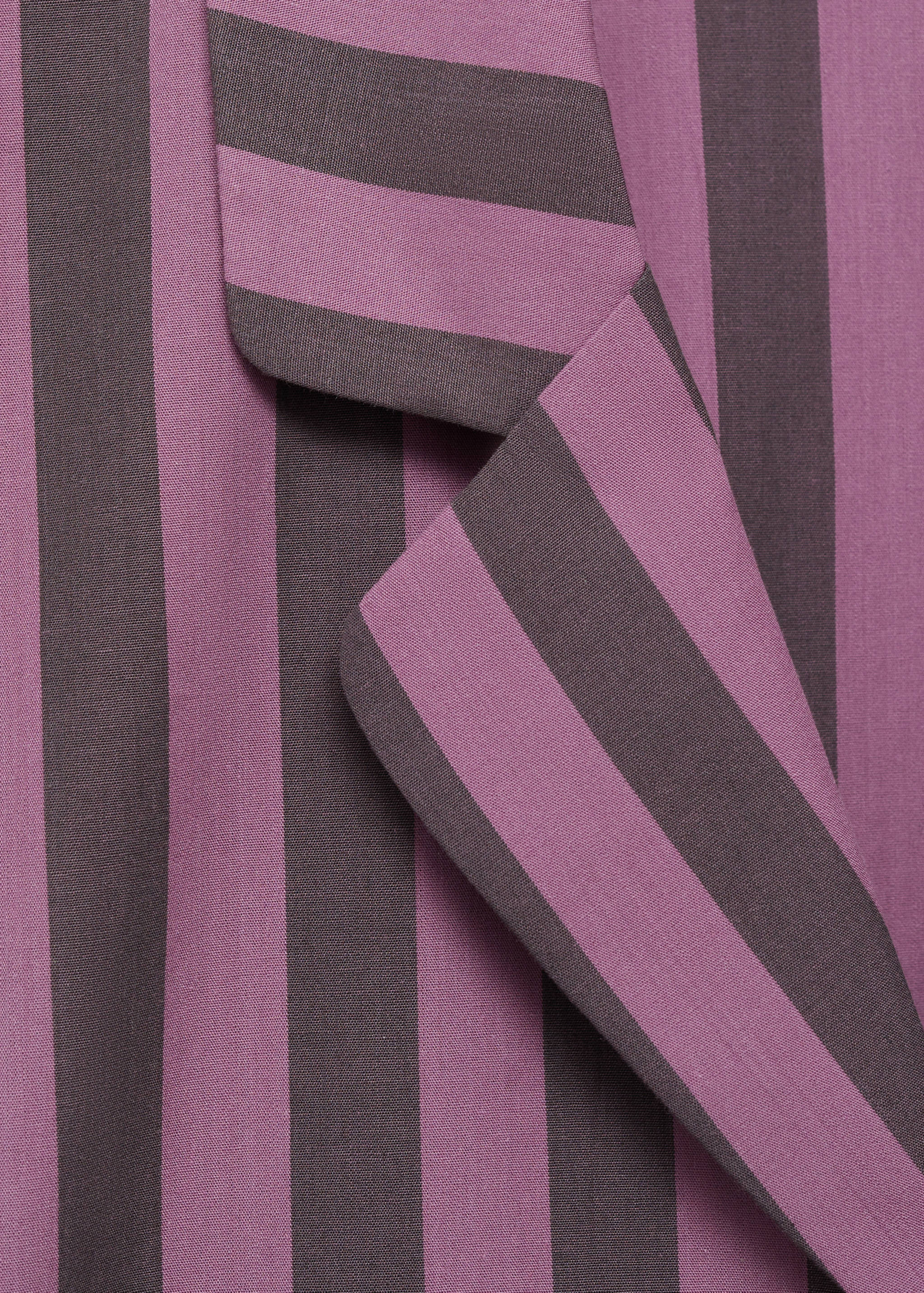Chemise courte rayures tissu bicolore - Détail de l'article 8