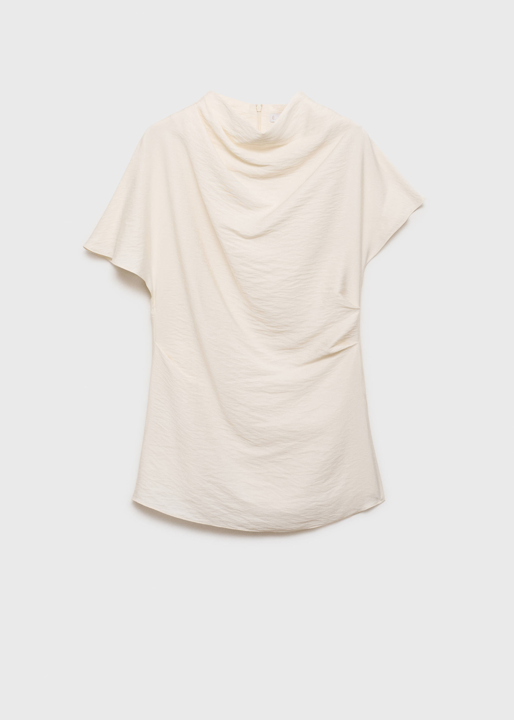 Textured draped blouse - Article without model