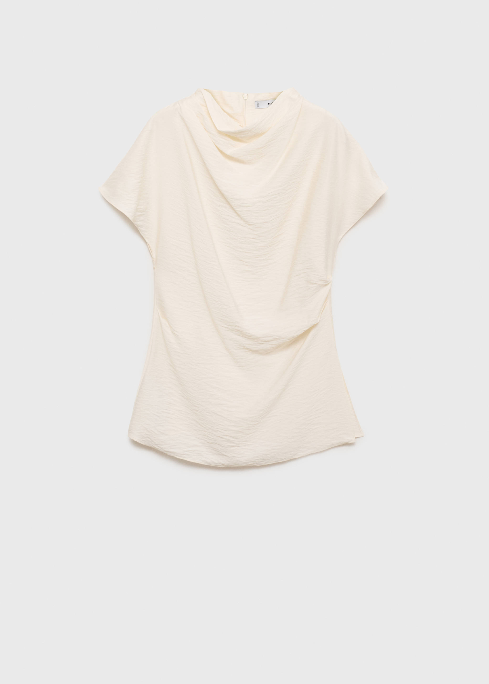 Textured draped blouse - Article without model