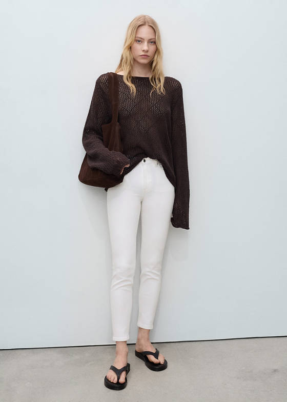 Orta belli skinny jean pantolon
