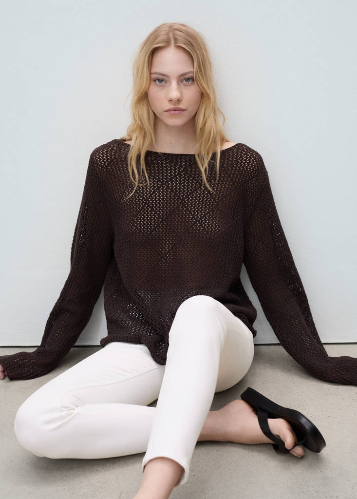 Mid-rise skinny jeans — White