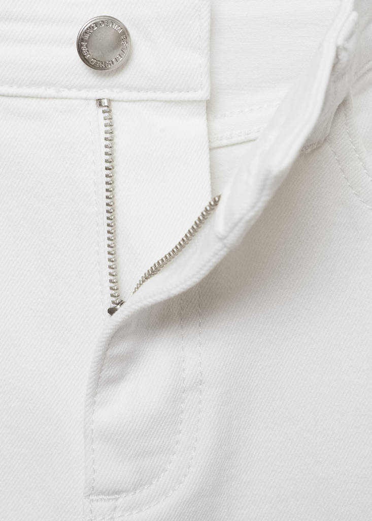 Mid-rise skinny jeans — White