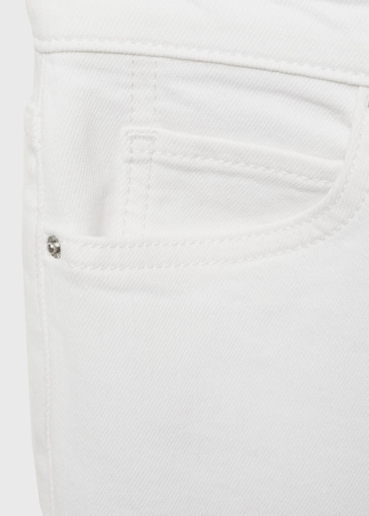 Mid-rise skinny jeans — White