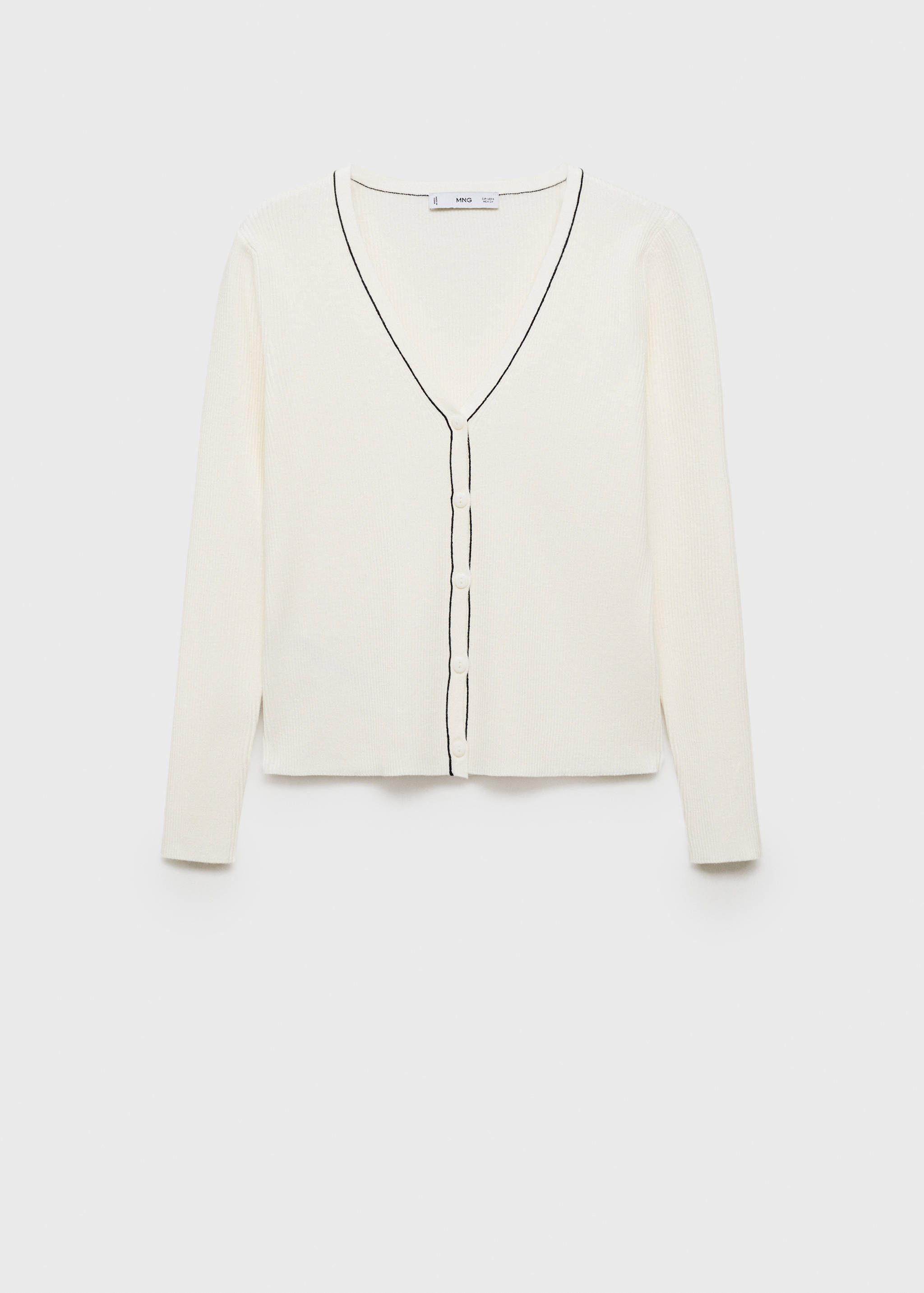 V-neck knitted cardigan - Article without model