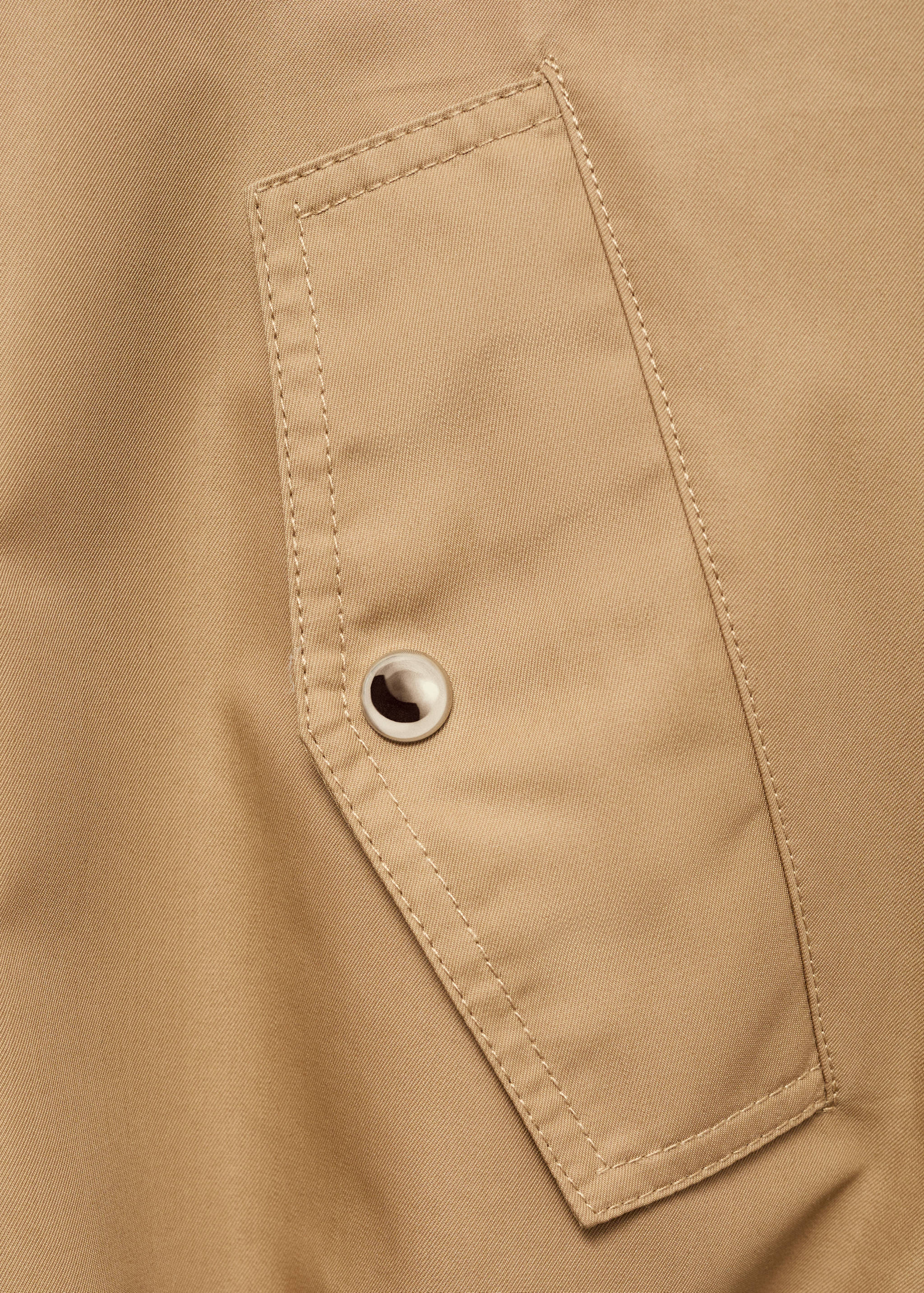 Cotton parka with gathered hem - Details of the article 8