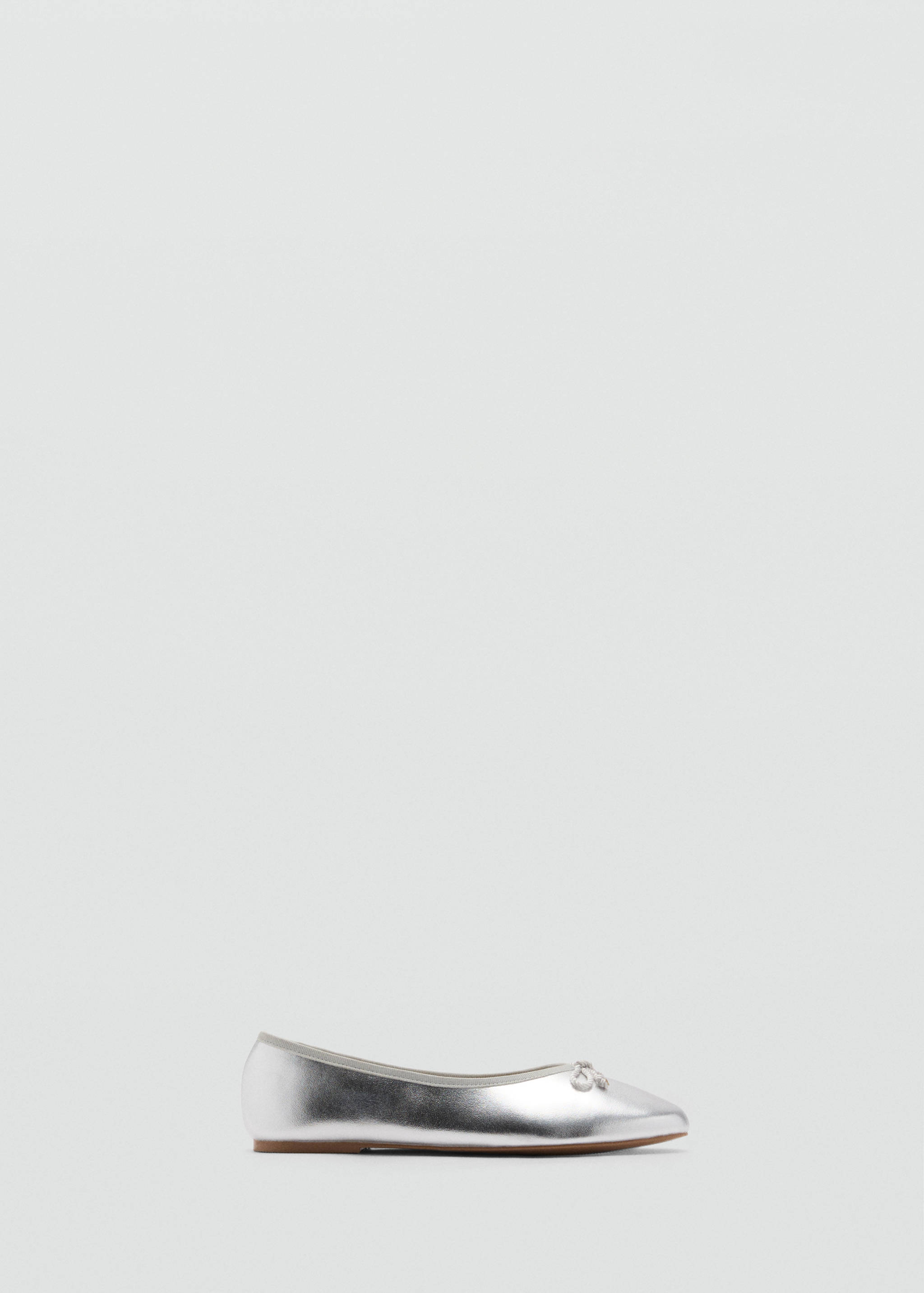 Metallic ballet flats with bow - Article without model
