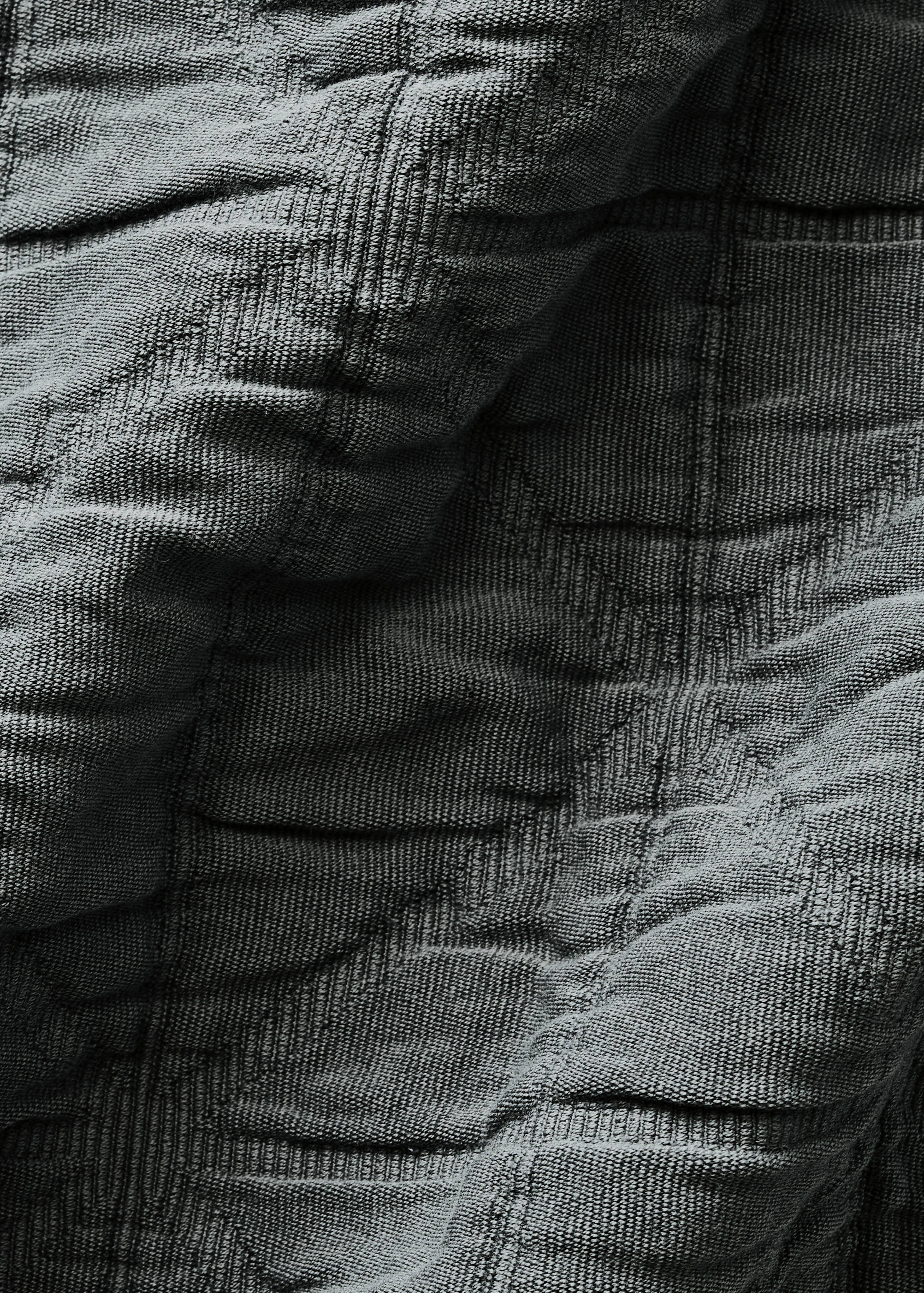 Narzuta z bawełnianego żakardu w romby farbowana po uszyciu na łóżko dziecięce 90/105 cm - Szczegóły artykułu 1