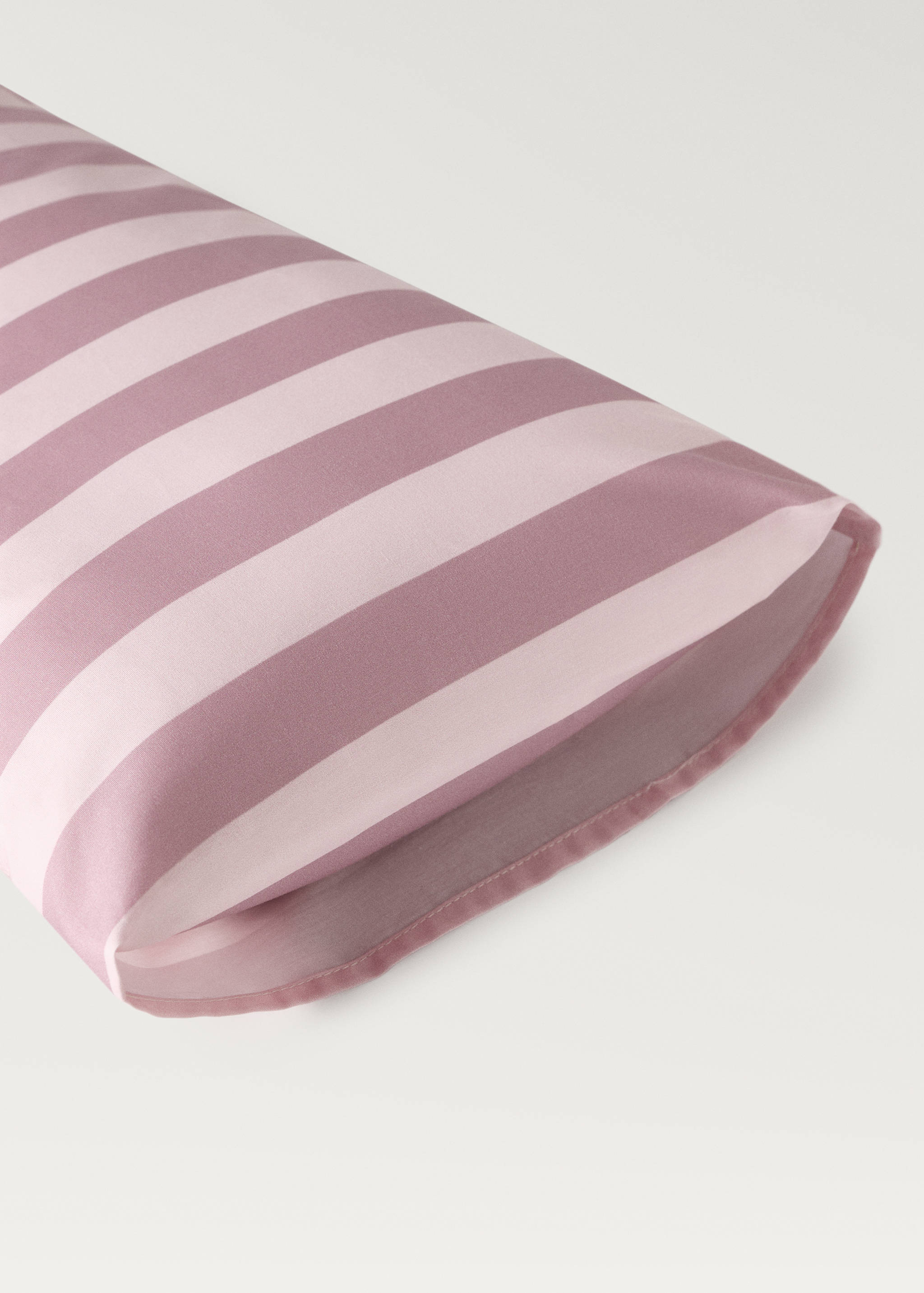 Cotton percale thick-striped children's pillowcase 30x50 cm - Details of the article 1