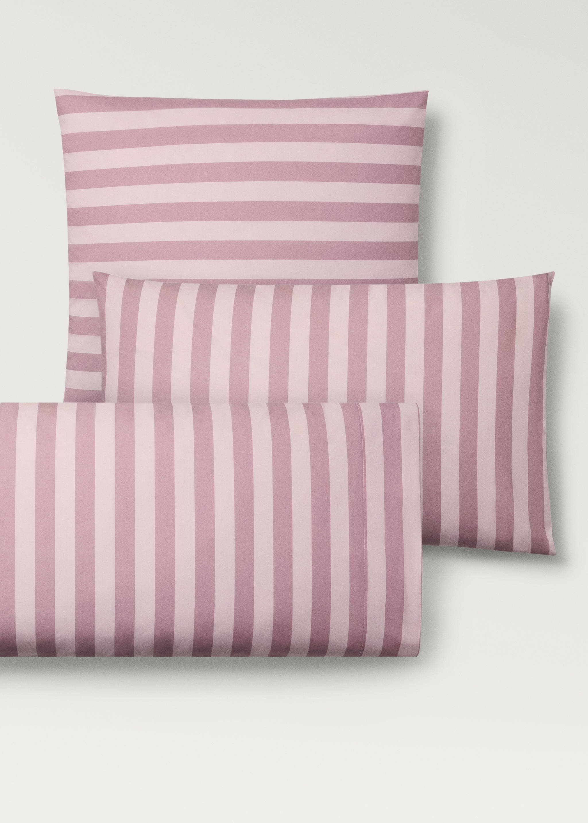 Cotton percale thick-striped children's pillowcase 30x50 cm - Details of the article 3