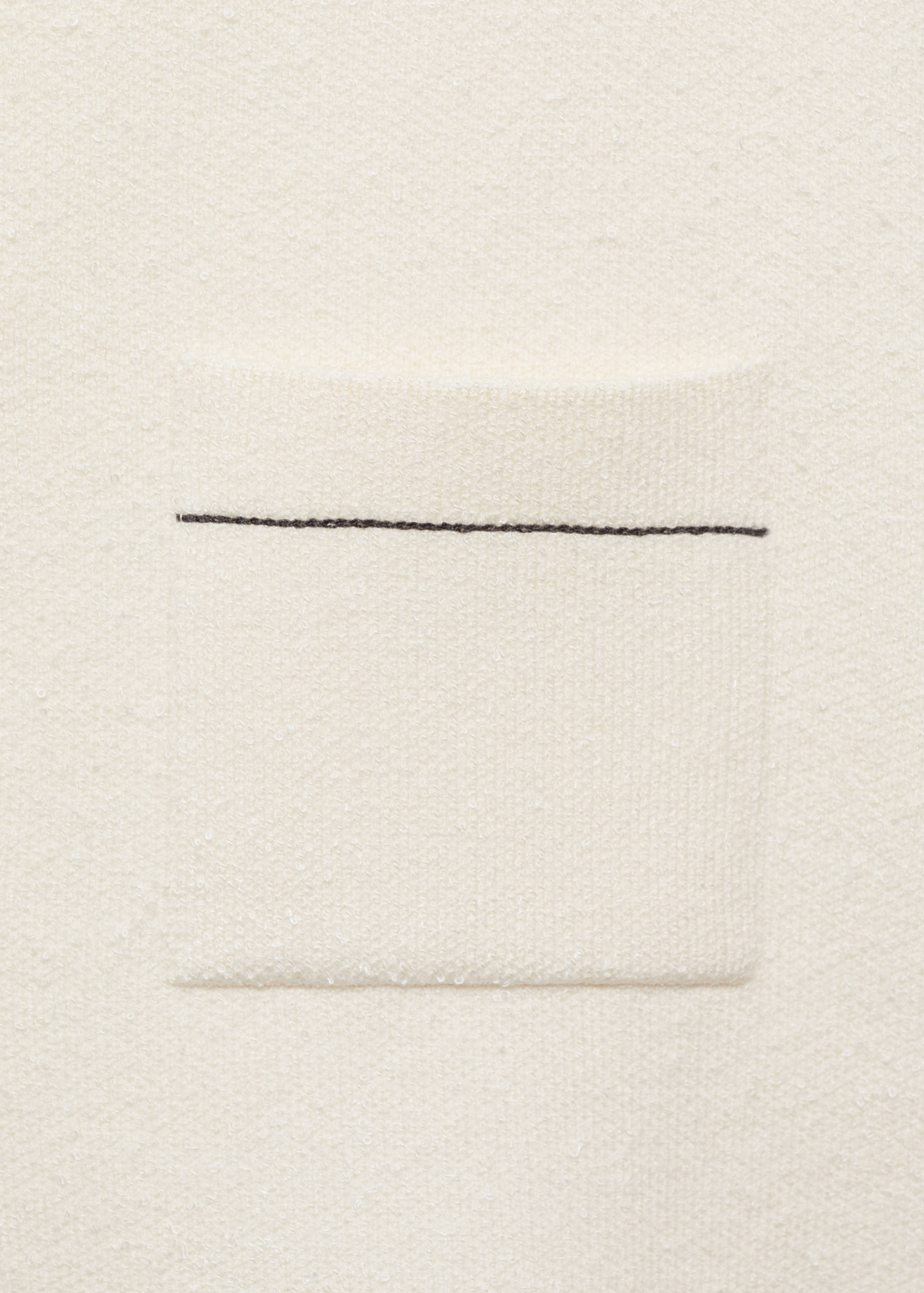 Cropped cardigan with contrasting trim - Details of the article 0