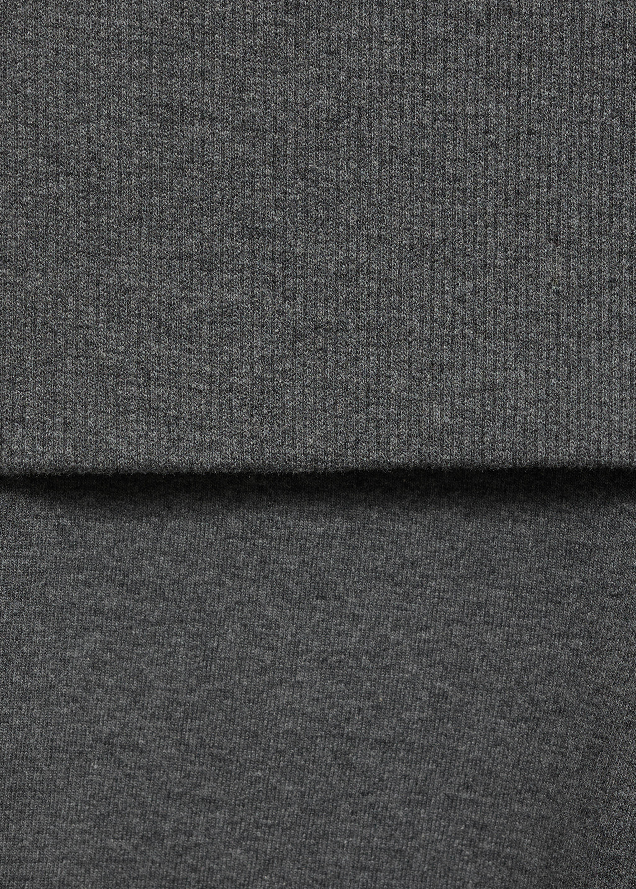 Flared pants with turn-up waist - Details of the article 0