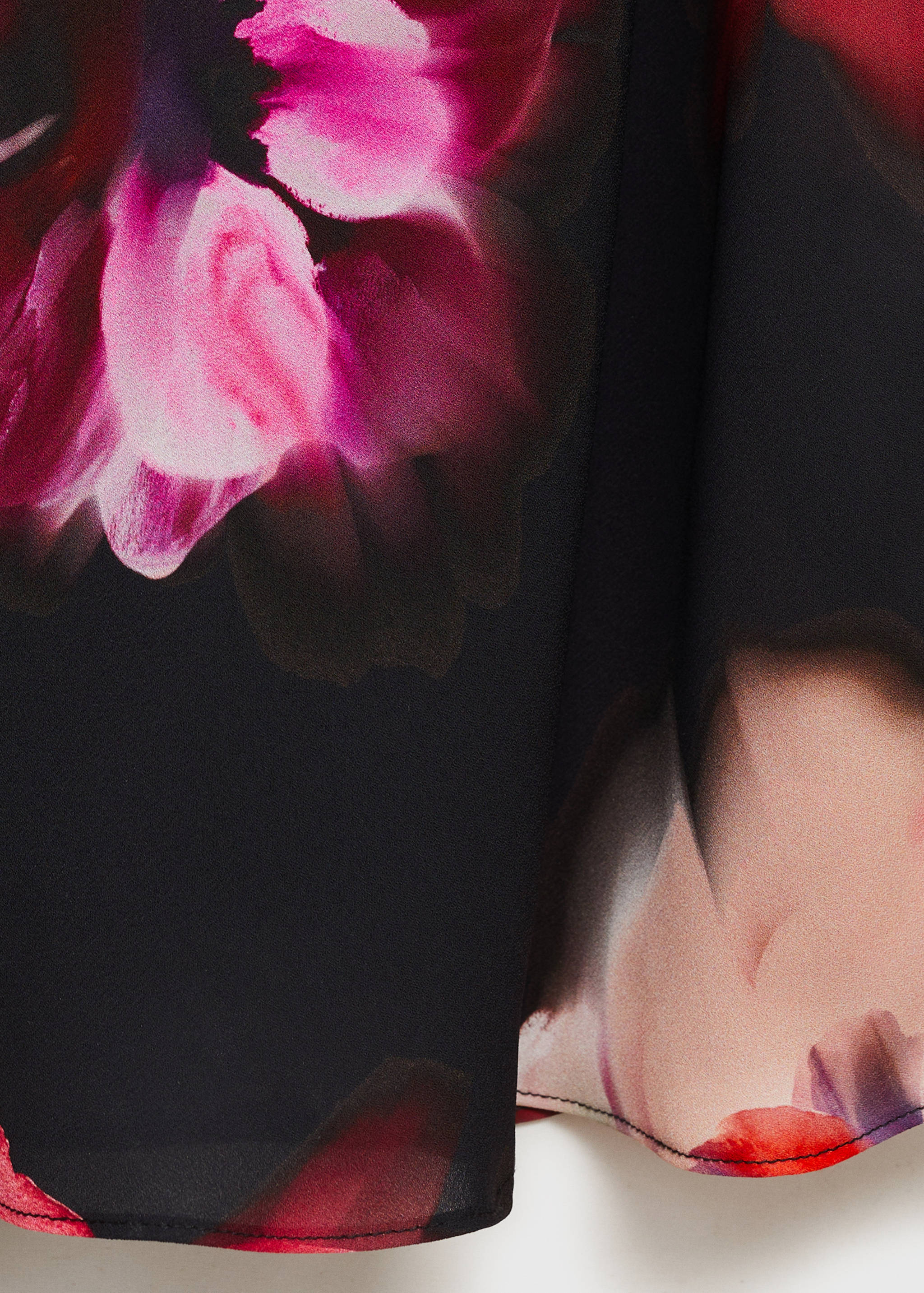 Robe midi en imprimé fleuri - Détail de l'article 0