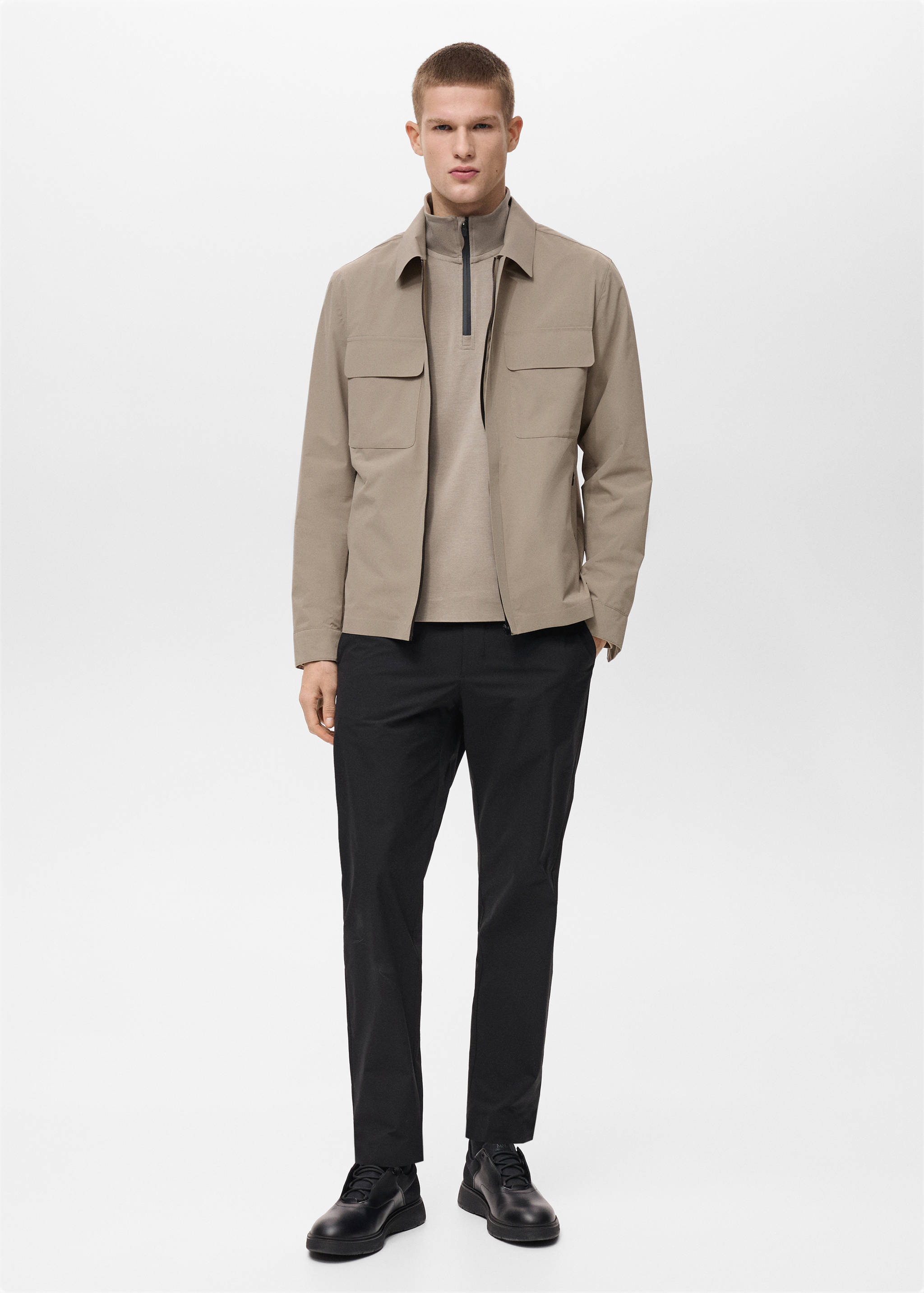 Veste imperméable à poches - Plan général