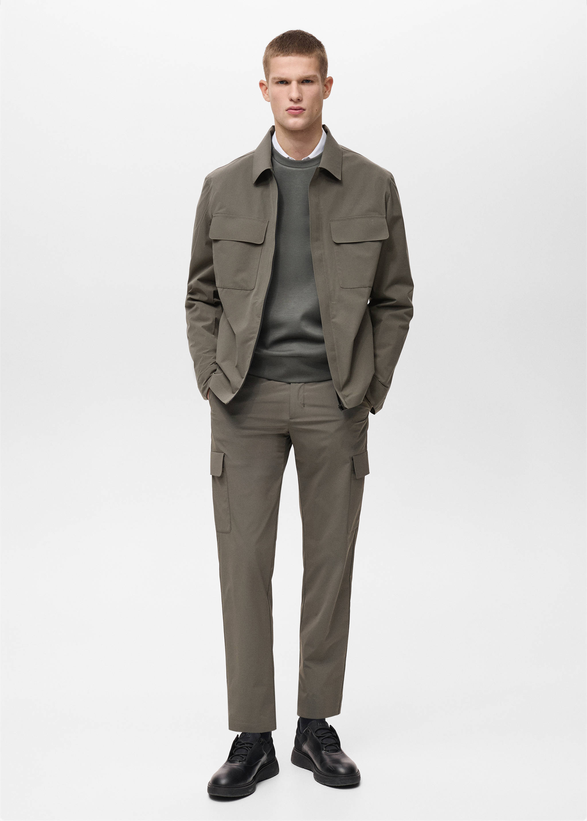 Chaqueta water-repellent bolsillos - Plano general