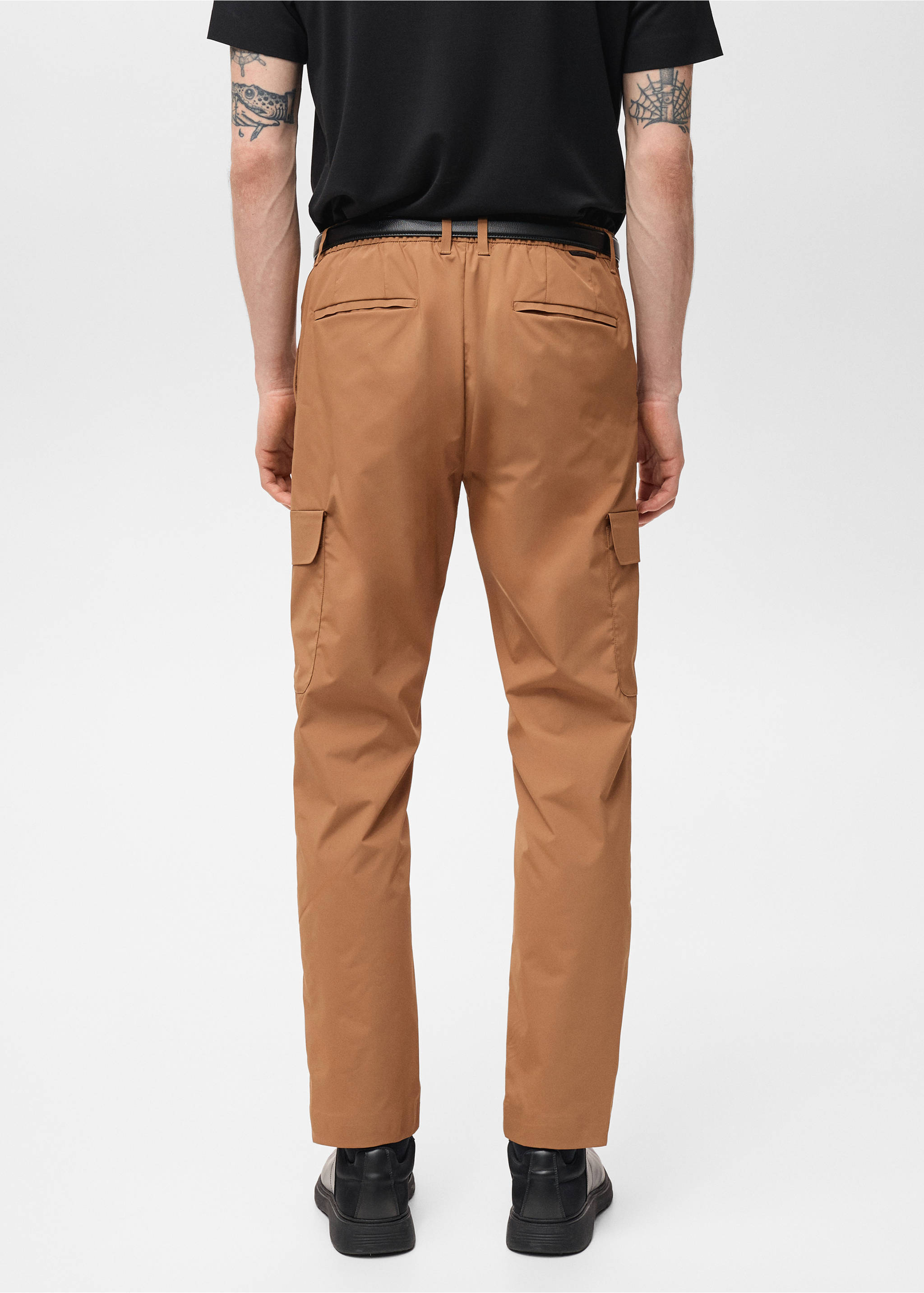 Pantalón cargo termorregulador comfort stretch - Reverso del artículo, Marrón tabaco. Ref: 87054390-00.