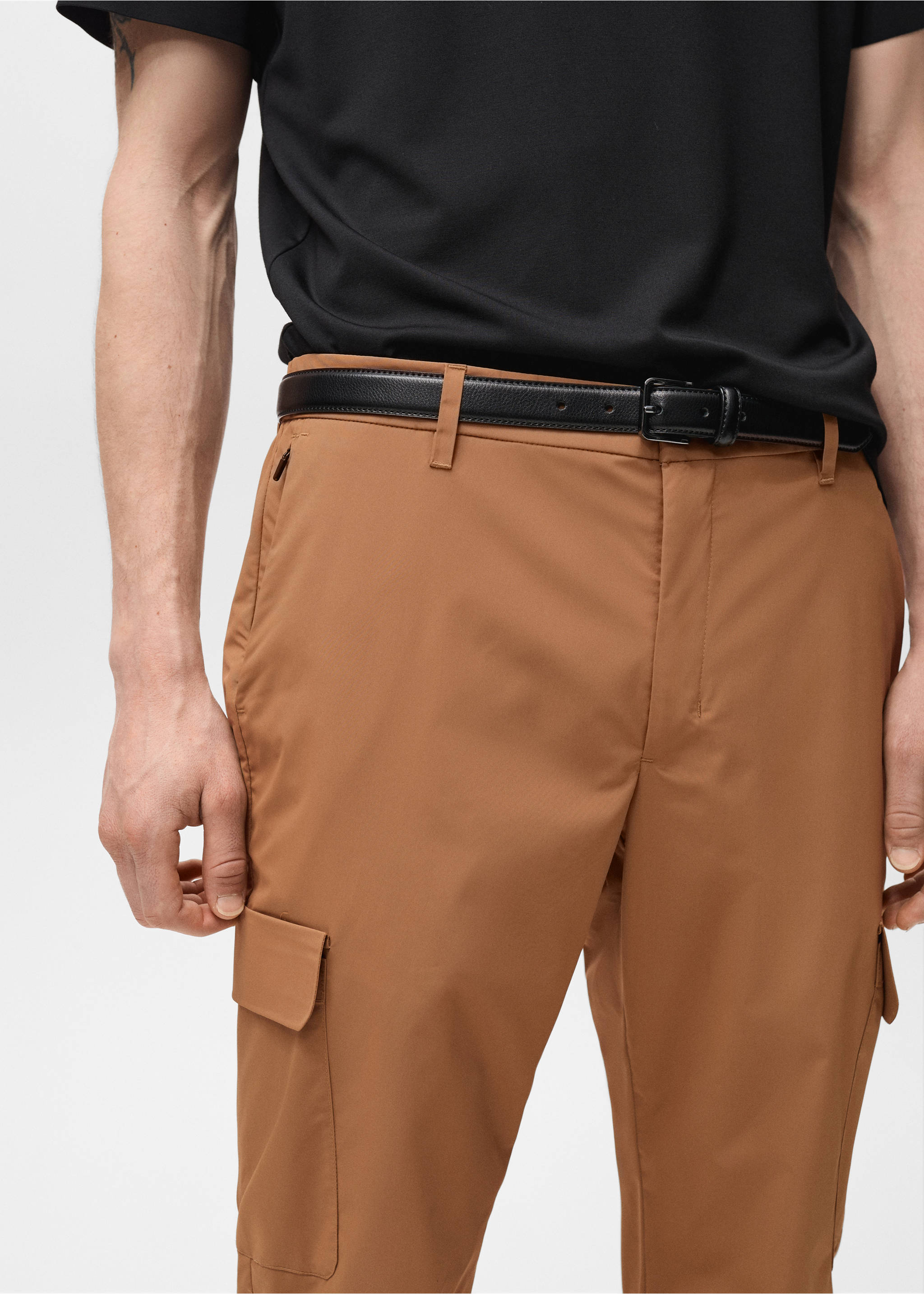 Pantalón cargo termorregulador comfort stretch - Detalle del artículo 1, Marrón tabaco. Ref: 87054390-00.