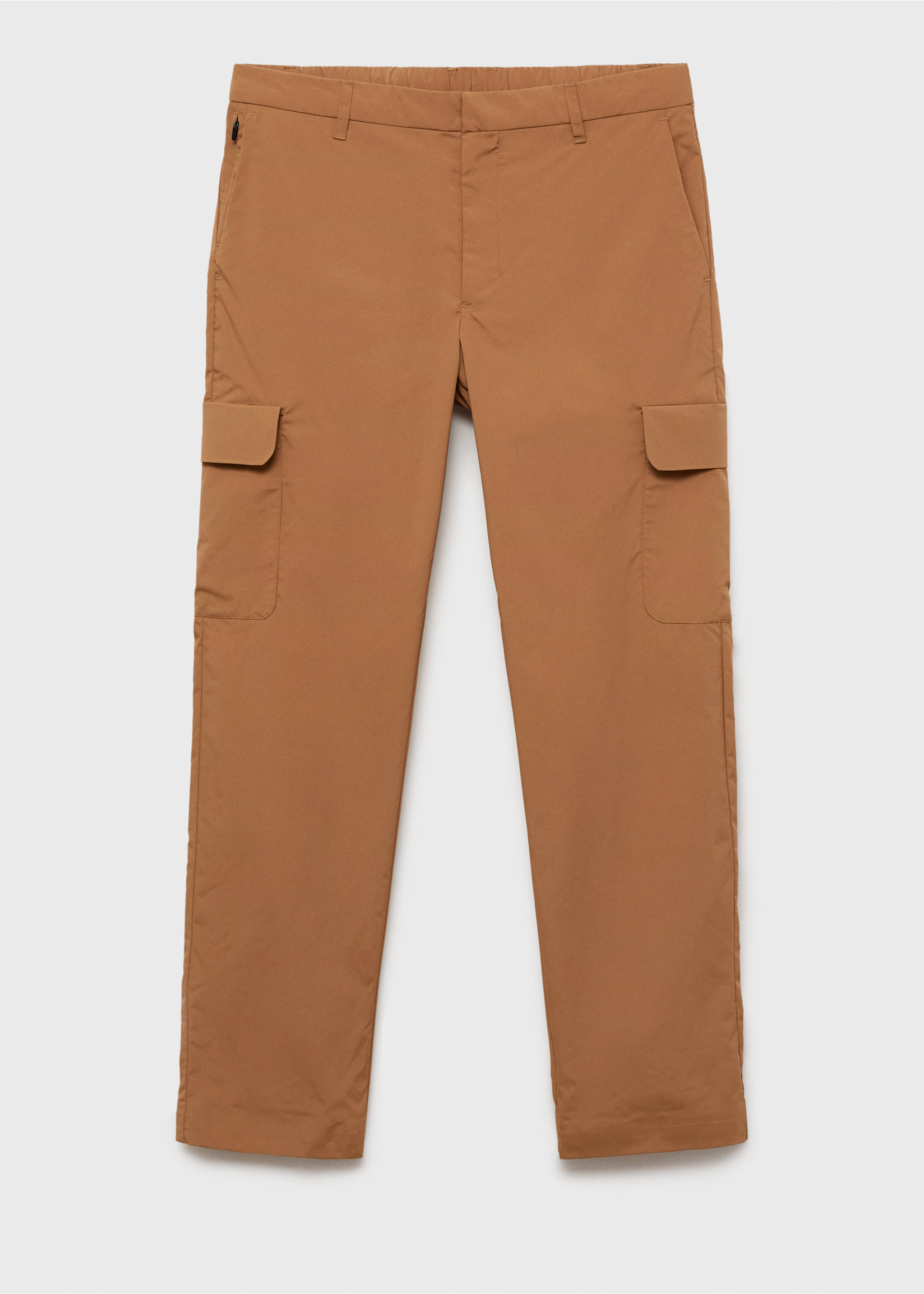 Thermoregulating comfort stretch cargo trousers - Изделие без модели, Табачно-коричневый. Ref: 87054390-00.