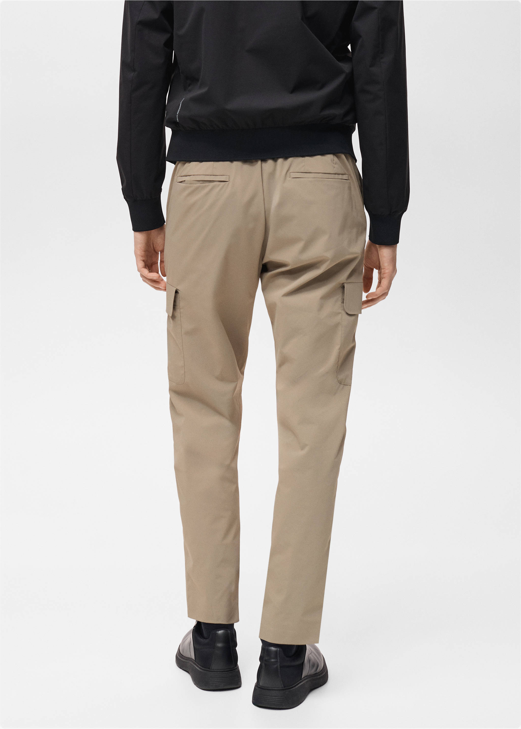 Pantalón cargo termorregulador comfort stretch - Reverso del artículo, Marrón medio. Ref: 87054390-00.