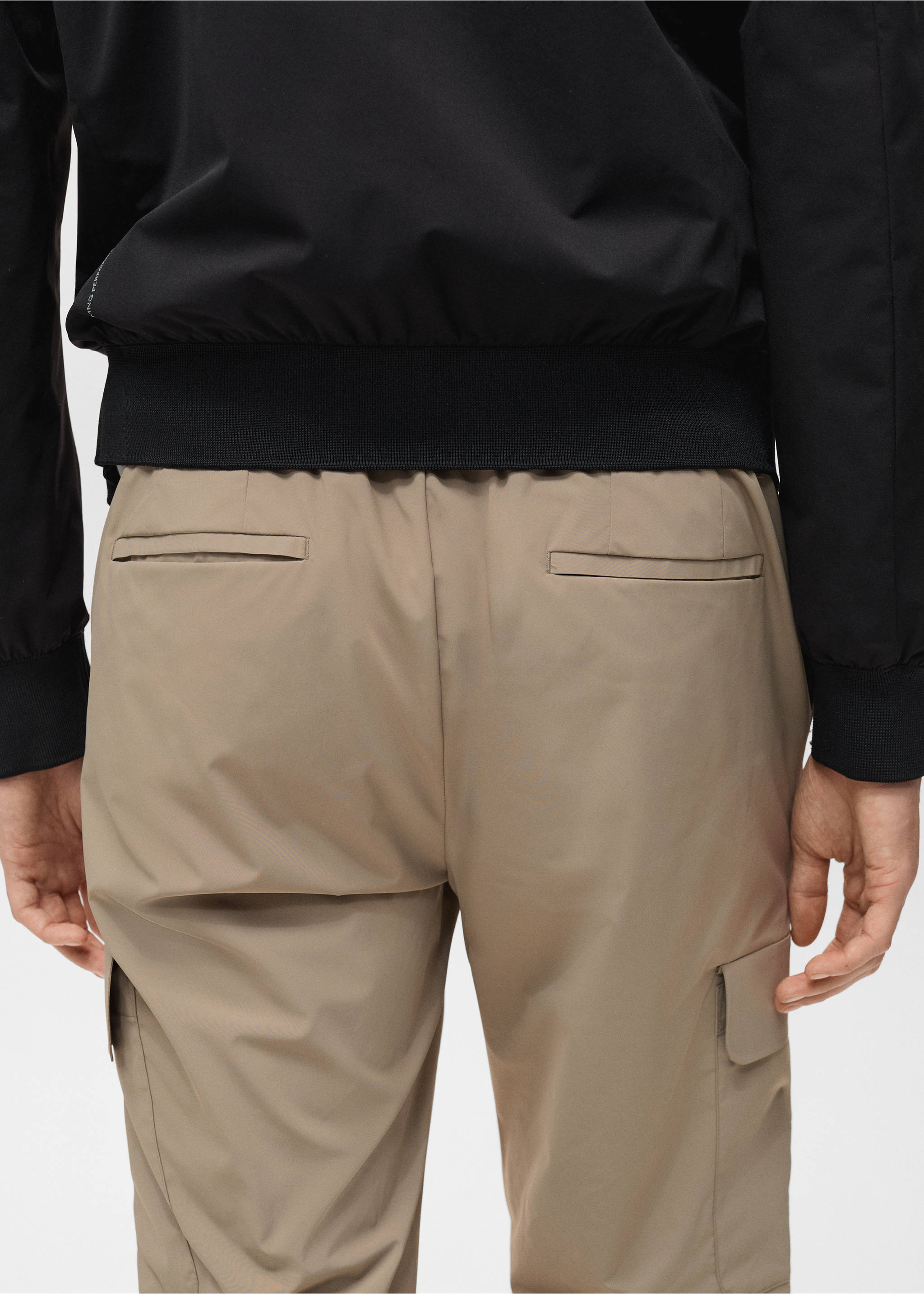 Thermoregulating comfort stretch cargo trousers - Details of the article 3, Medium Brown. Ref: 87054390-00.