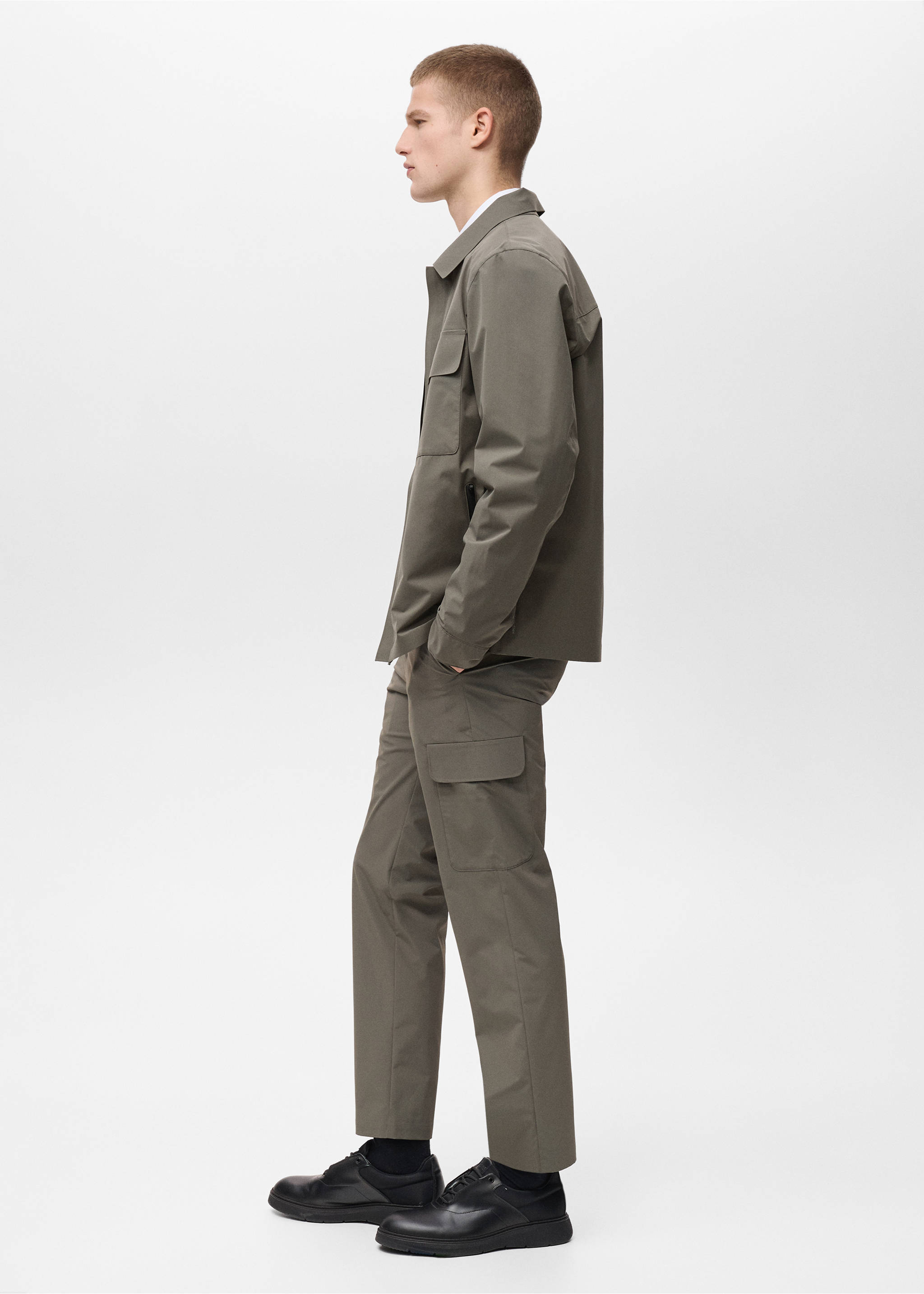 Pantalón cargo termorregulador comfort stretch - Detalle del artículo 2, Verde medio. Ref: 87054390-00.