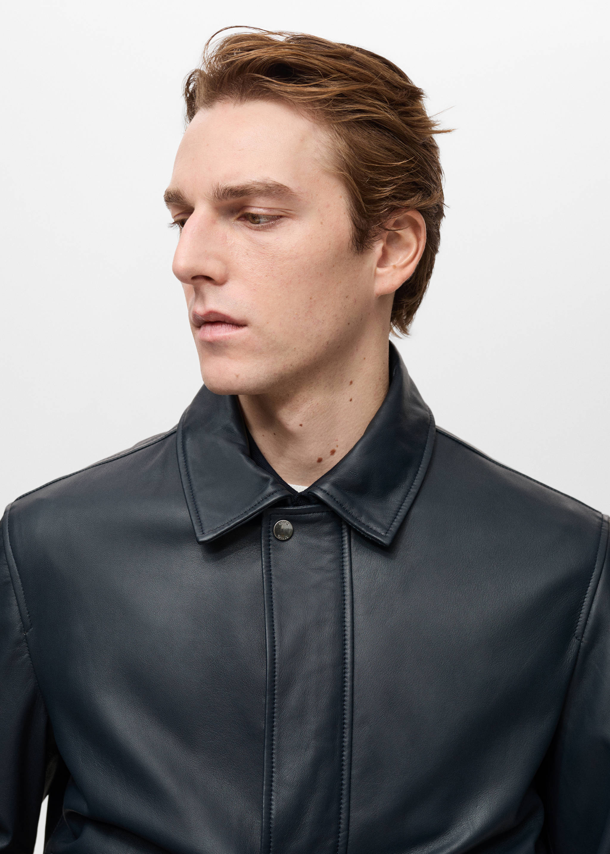 Nappa leather jacket with pockets - Details of the article 1