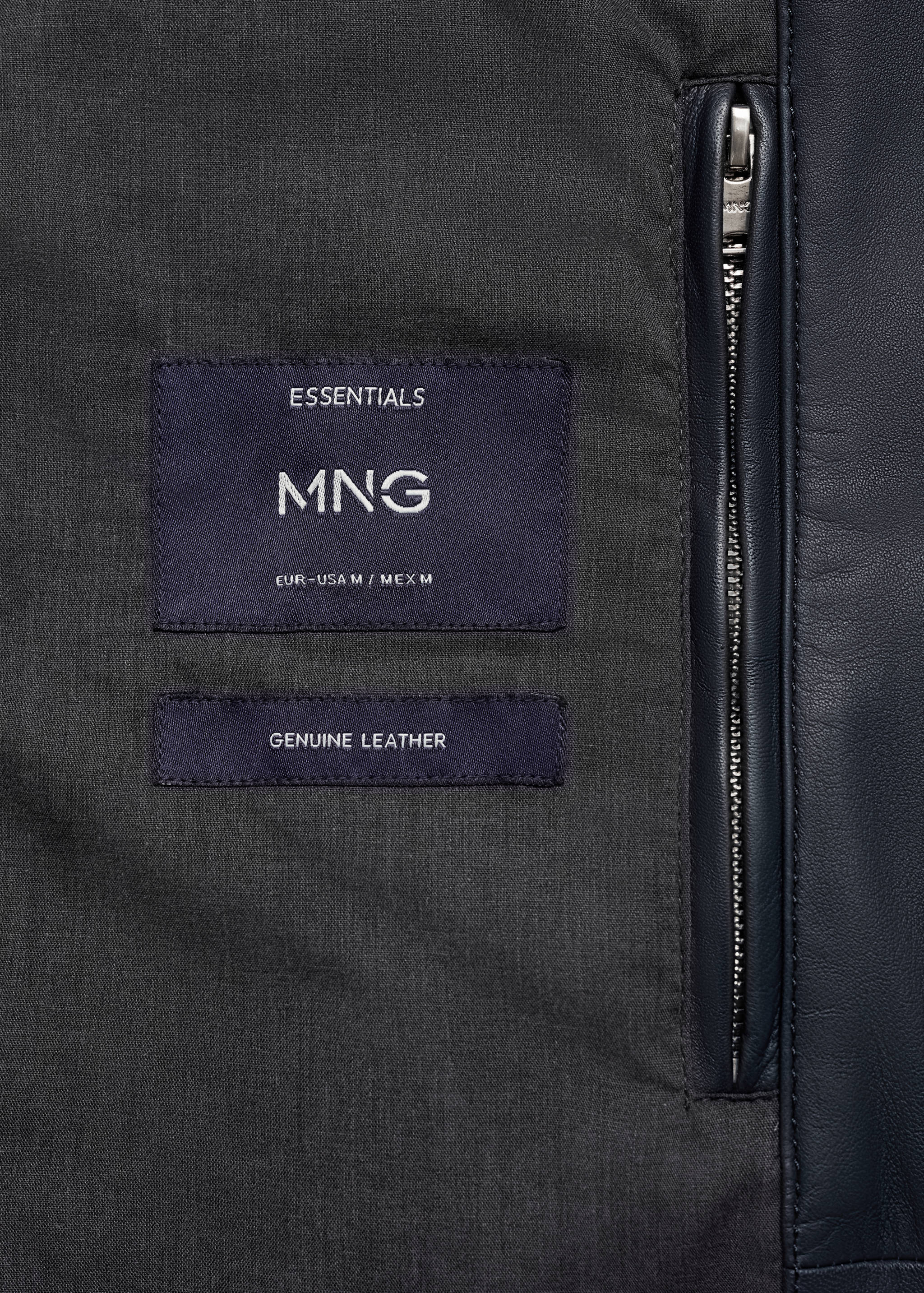 Nappa leather jacket with pockets - Details of the article 0