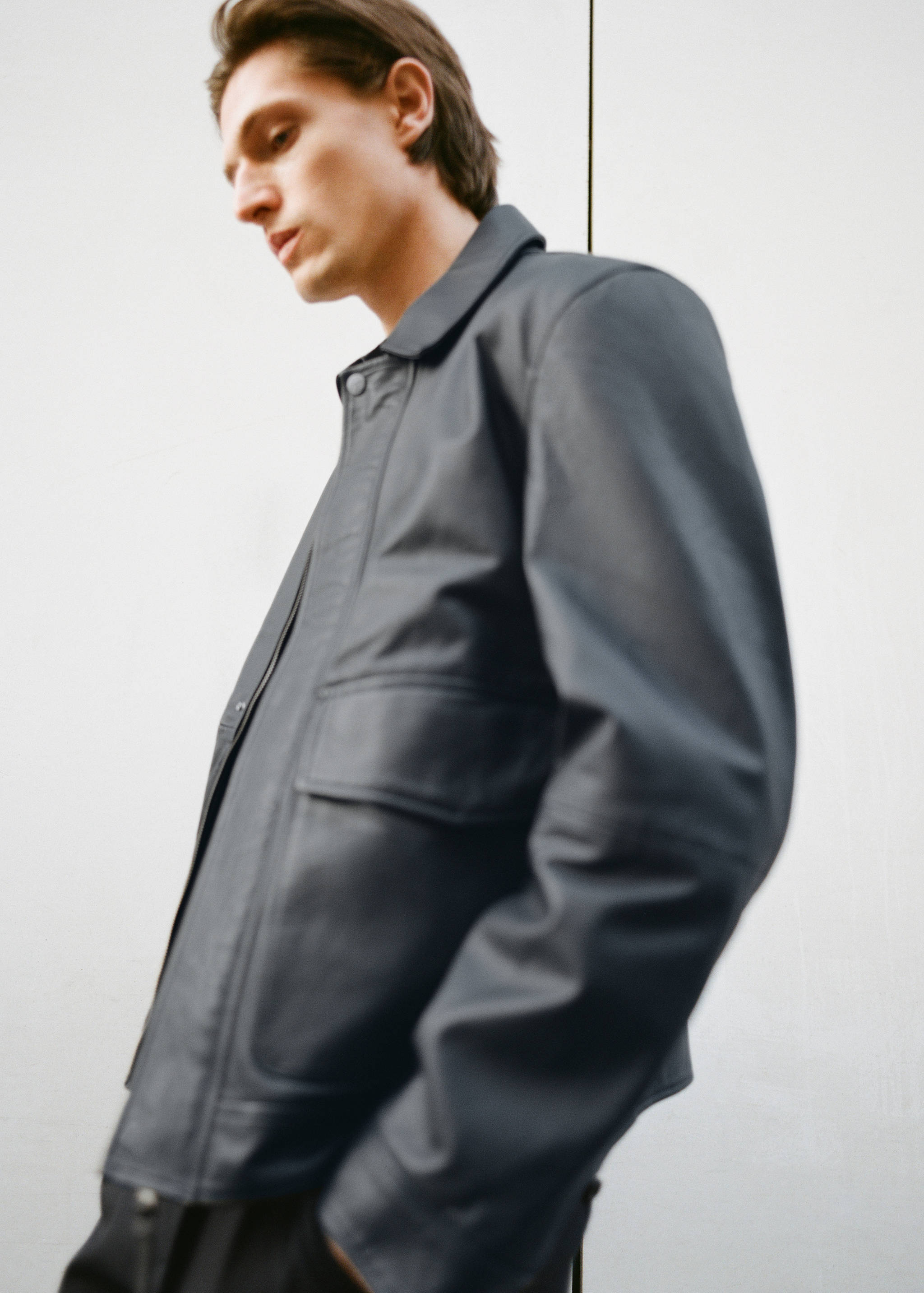 Nappa leather jacket with pockets - Details of the article 9